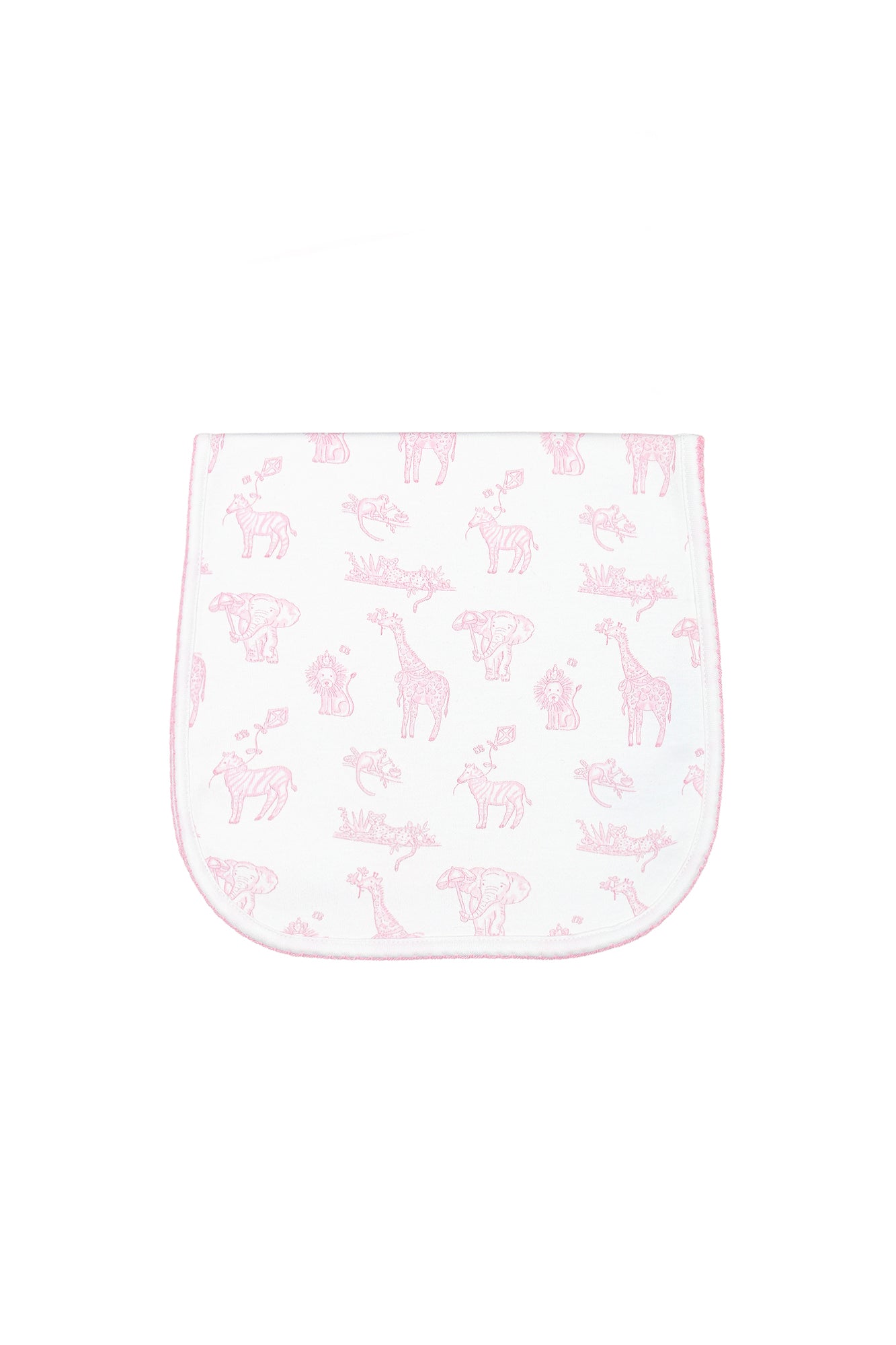Pink Safari Burp Cloth