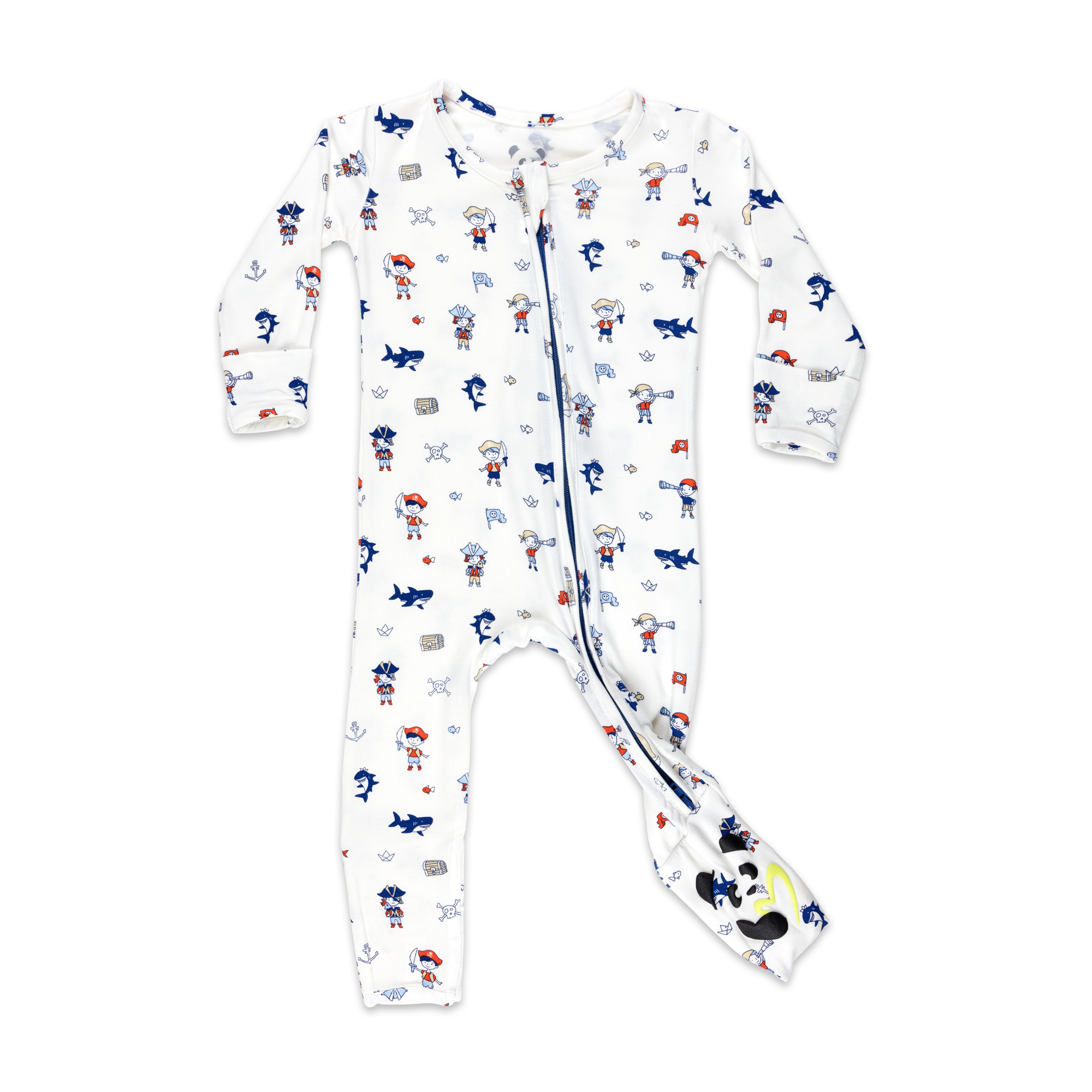 Pirate Bamboo Convertible Footie