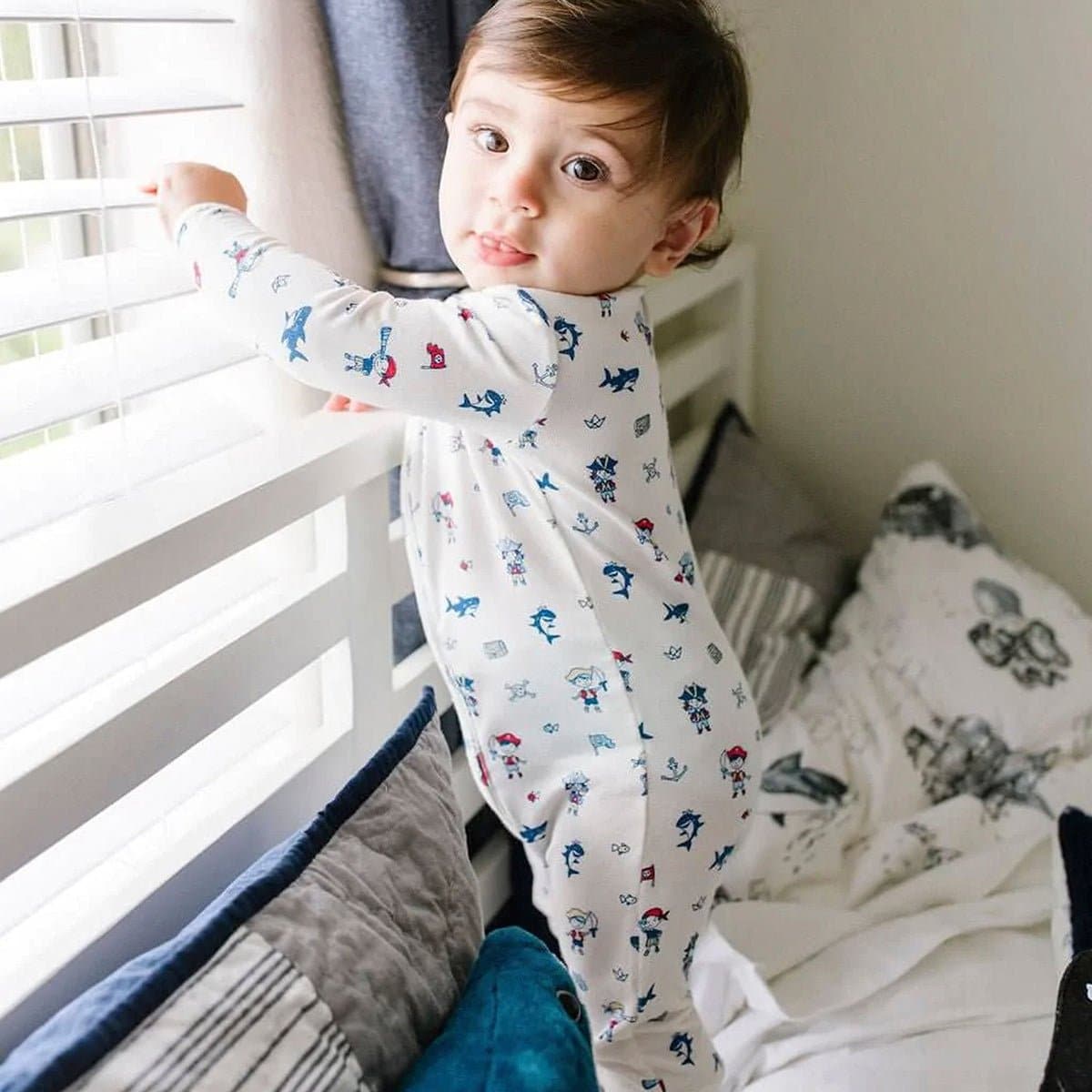 Pirate Bamboo Convertible Footie