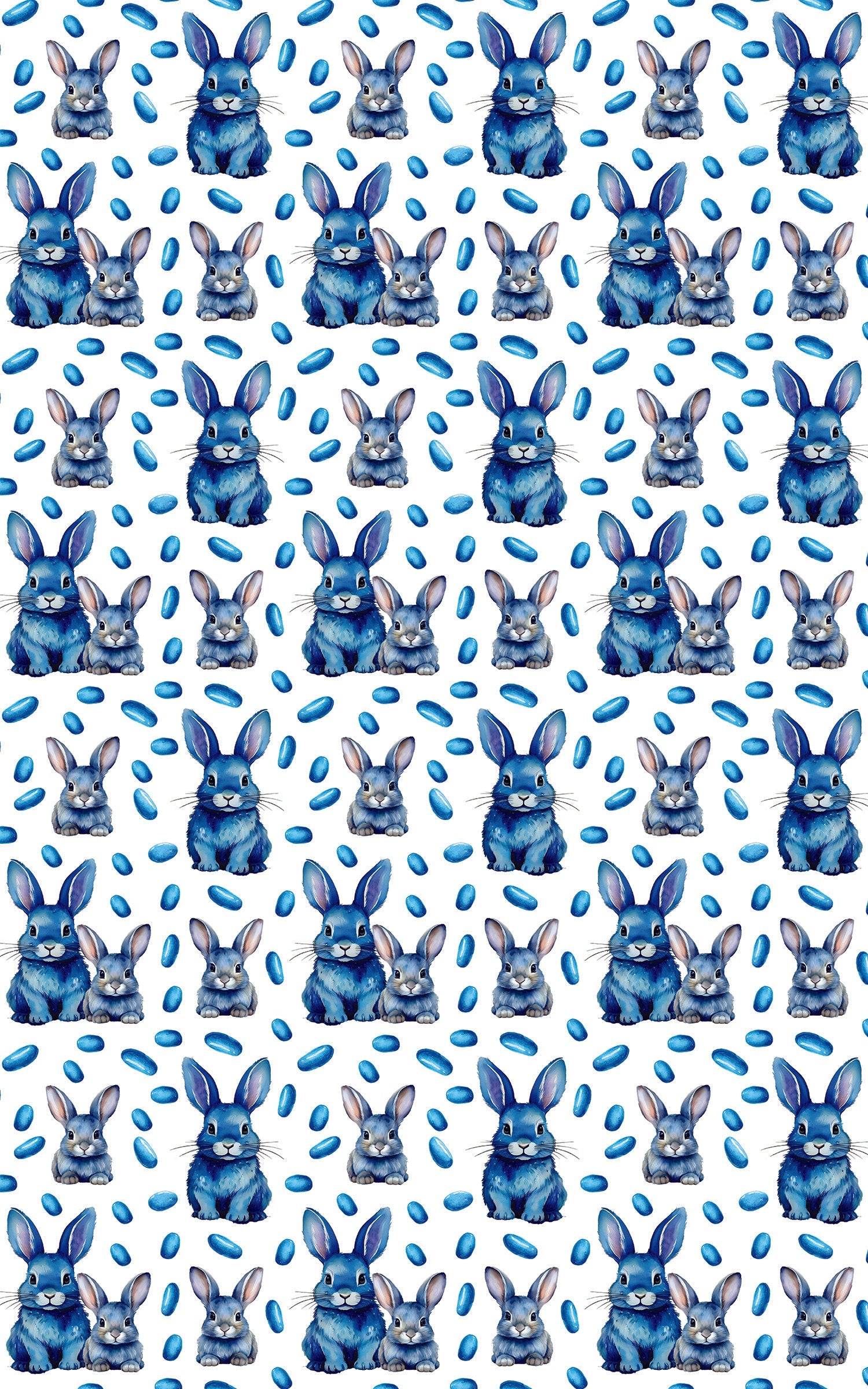 Bunnies And Beans - Blue