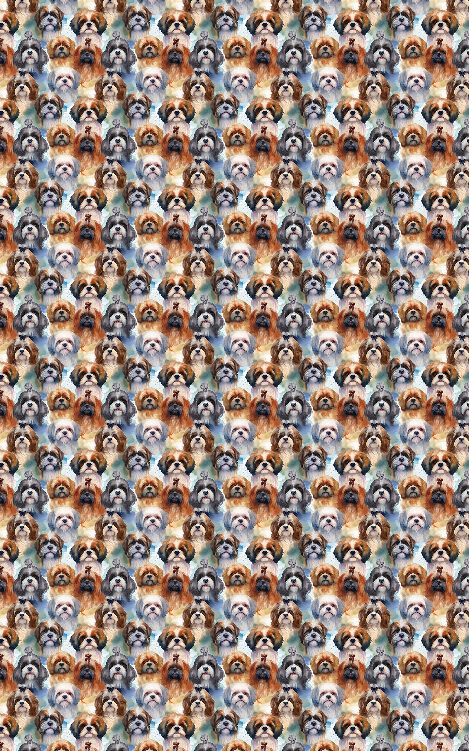 Festive Shih Tzu Frolic