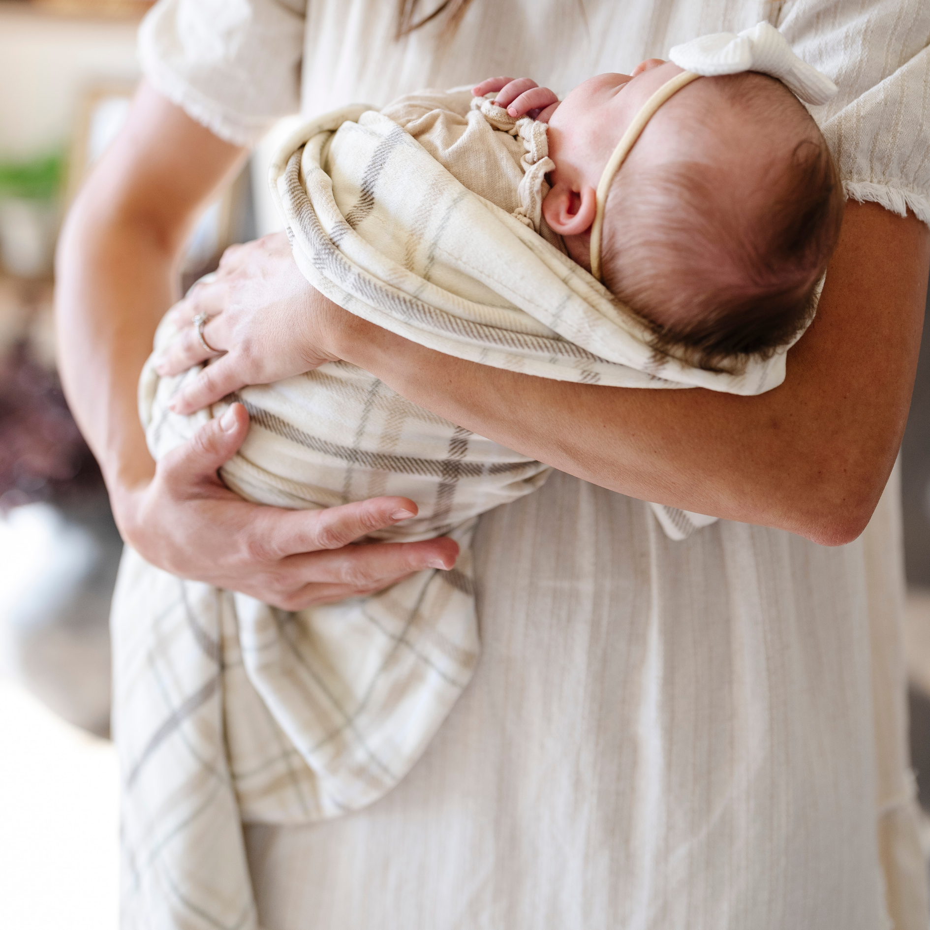 Minky Stretch Receiving Blankets