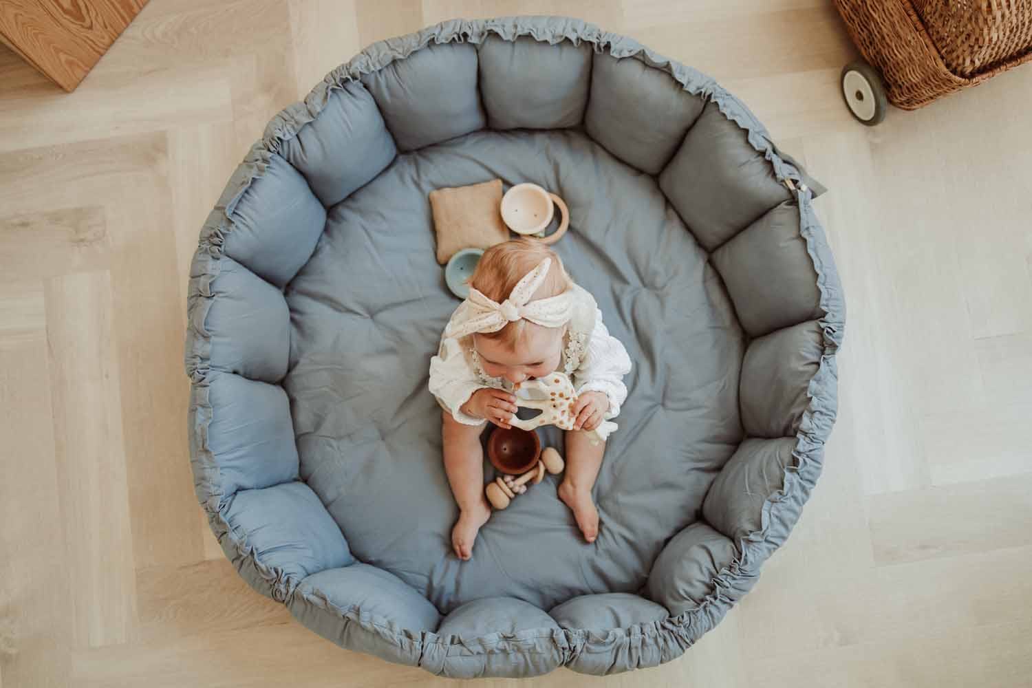 Bloom Babymat Dusty Blue