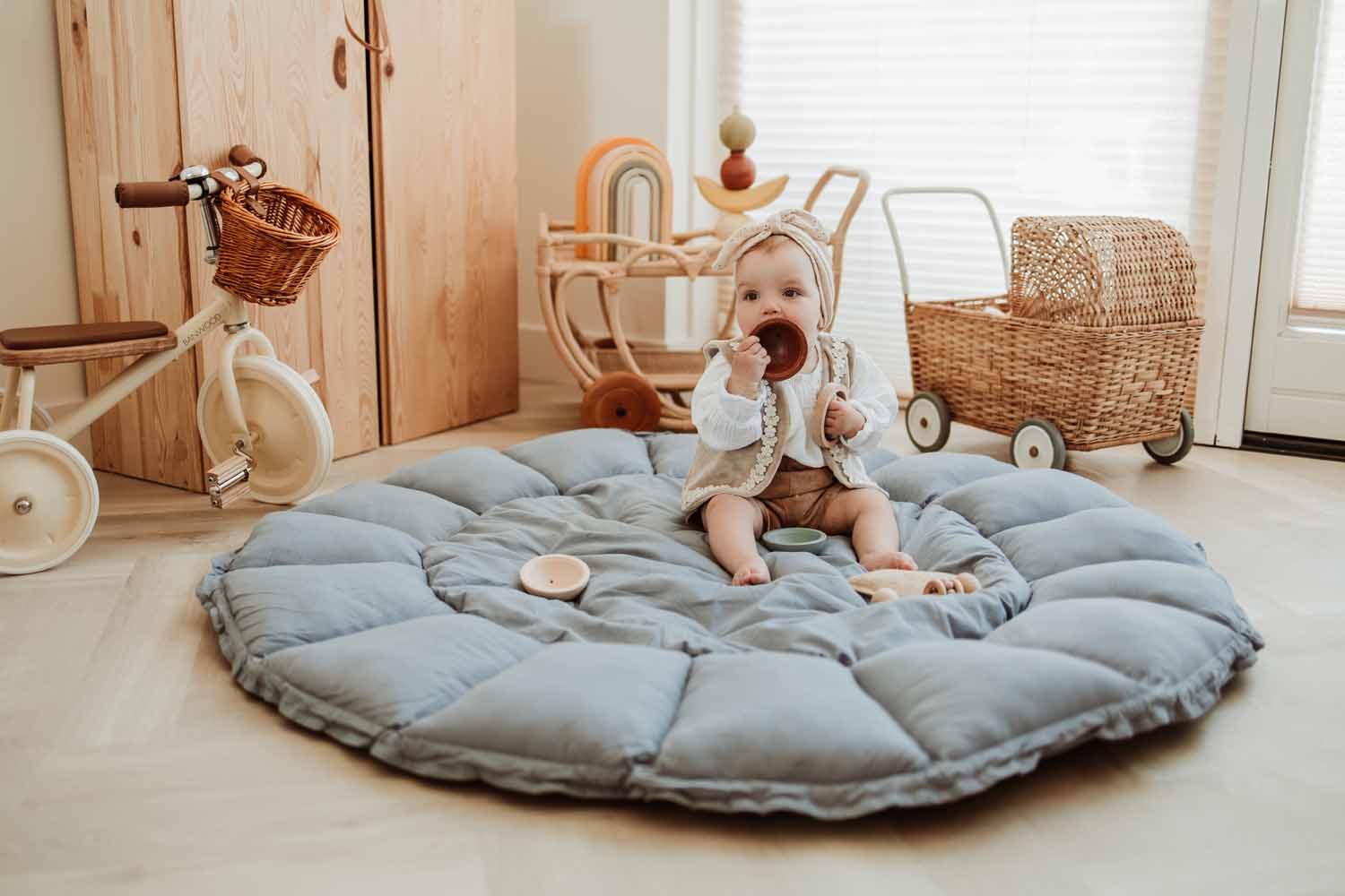 Bloom Babymat Dusty Blue