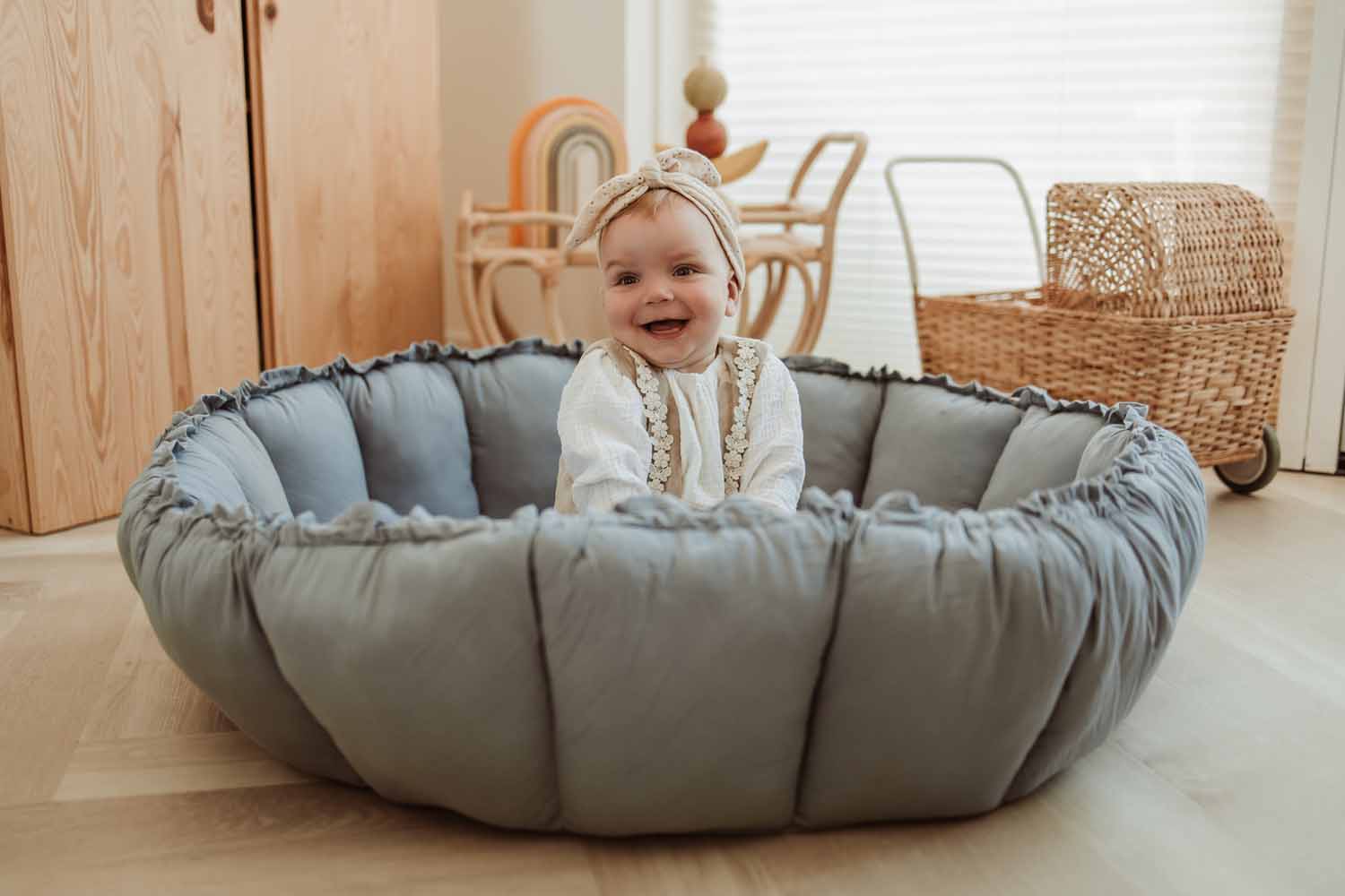 Bloom Babymat Dusty Blue