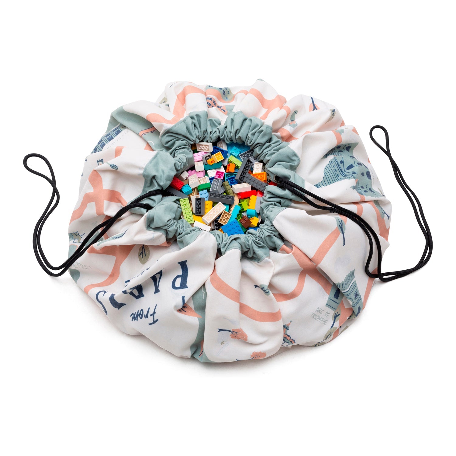 Paris Map Toy Storage Bag