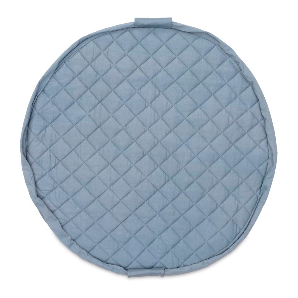 Dusty Blue Organic Babymat