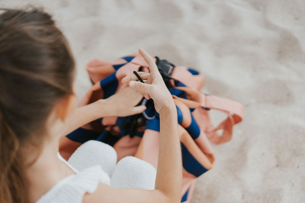 Outdoor Storage Bag Mokka Stripes