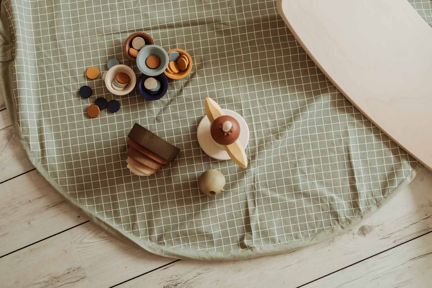 Organic Grid Green Storage Bag