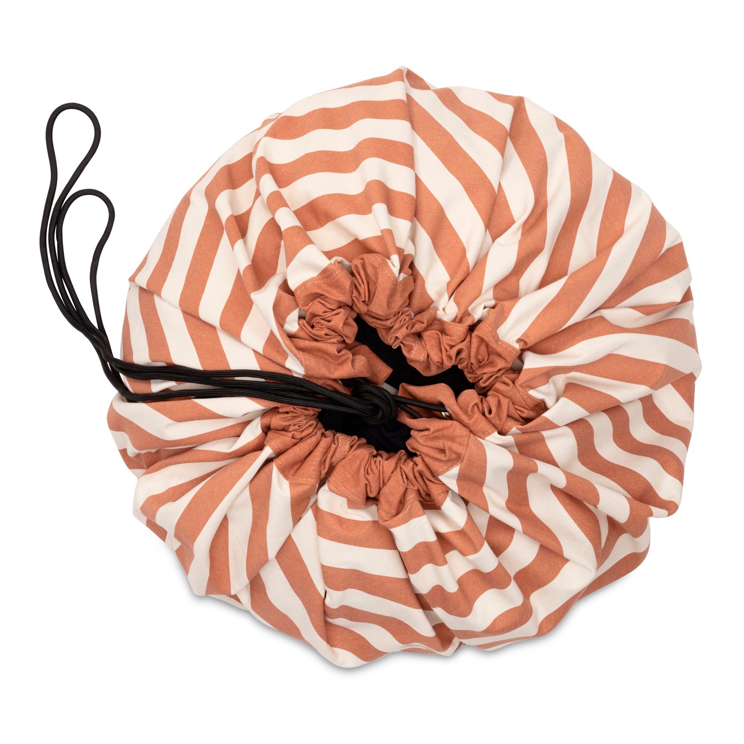 Stripes Brown Toy Storage Bag