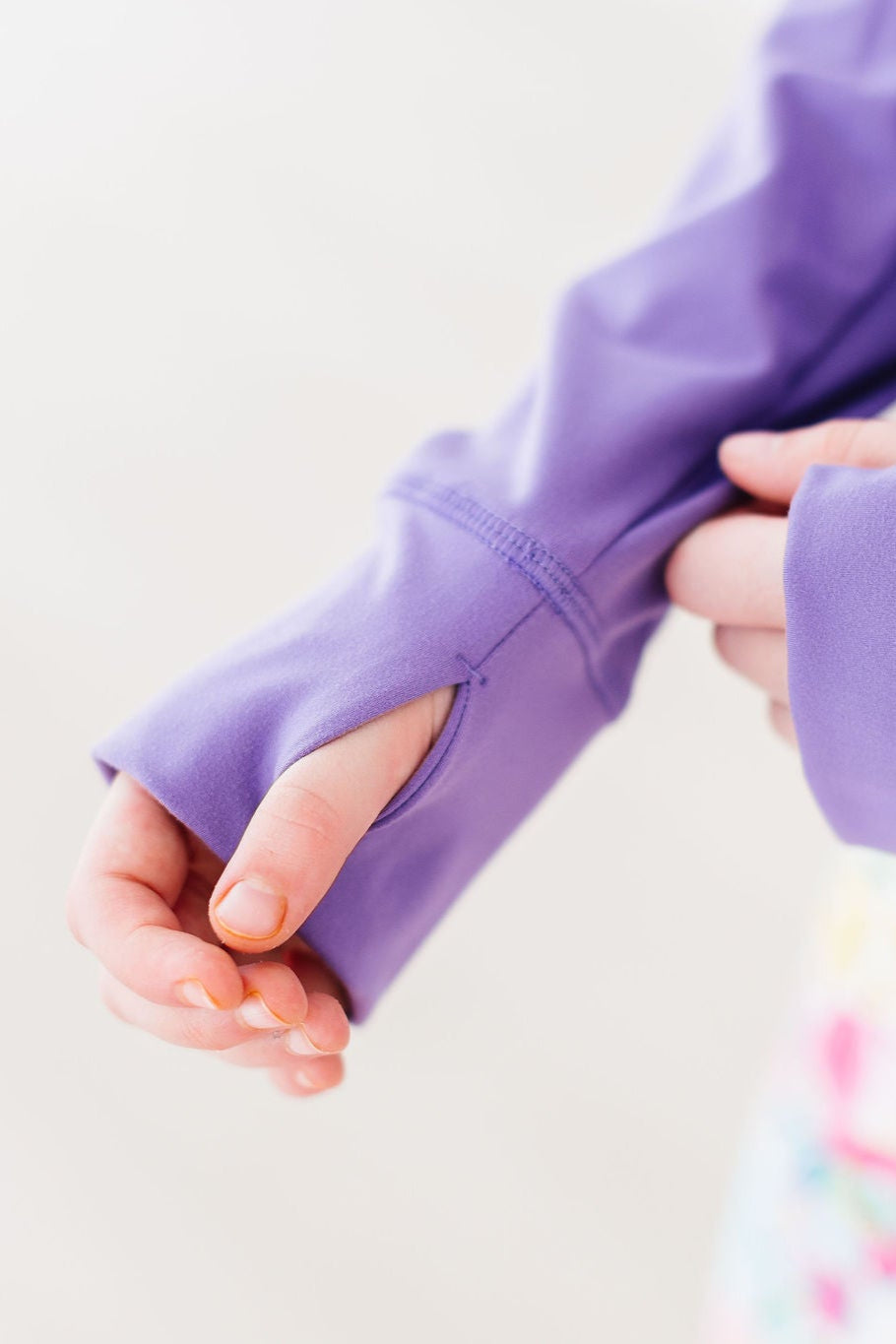 Playful Purple Full-zip Ruffle Active Jacket