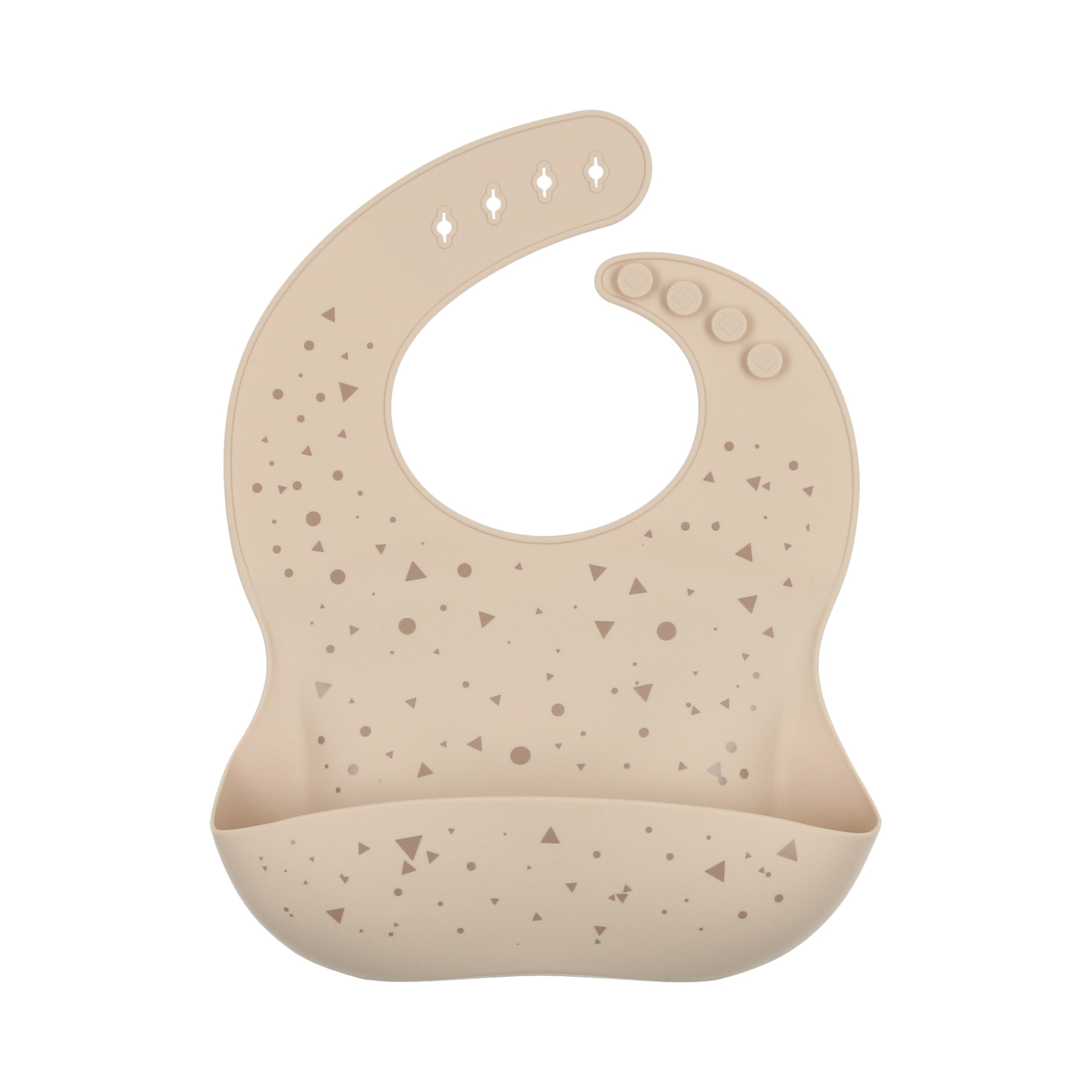 Silicone Bib-geometric/oat