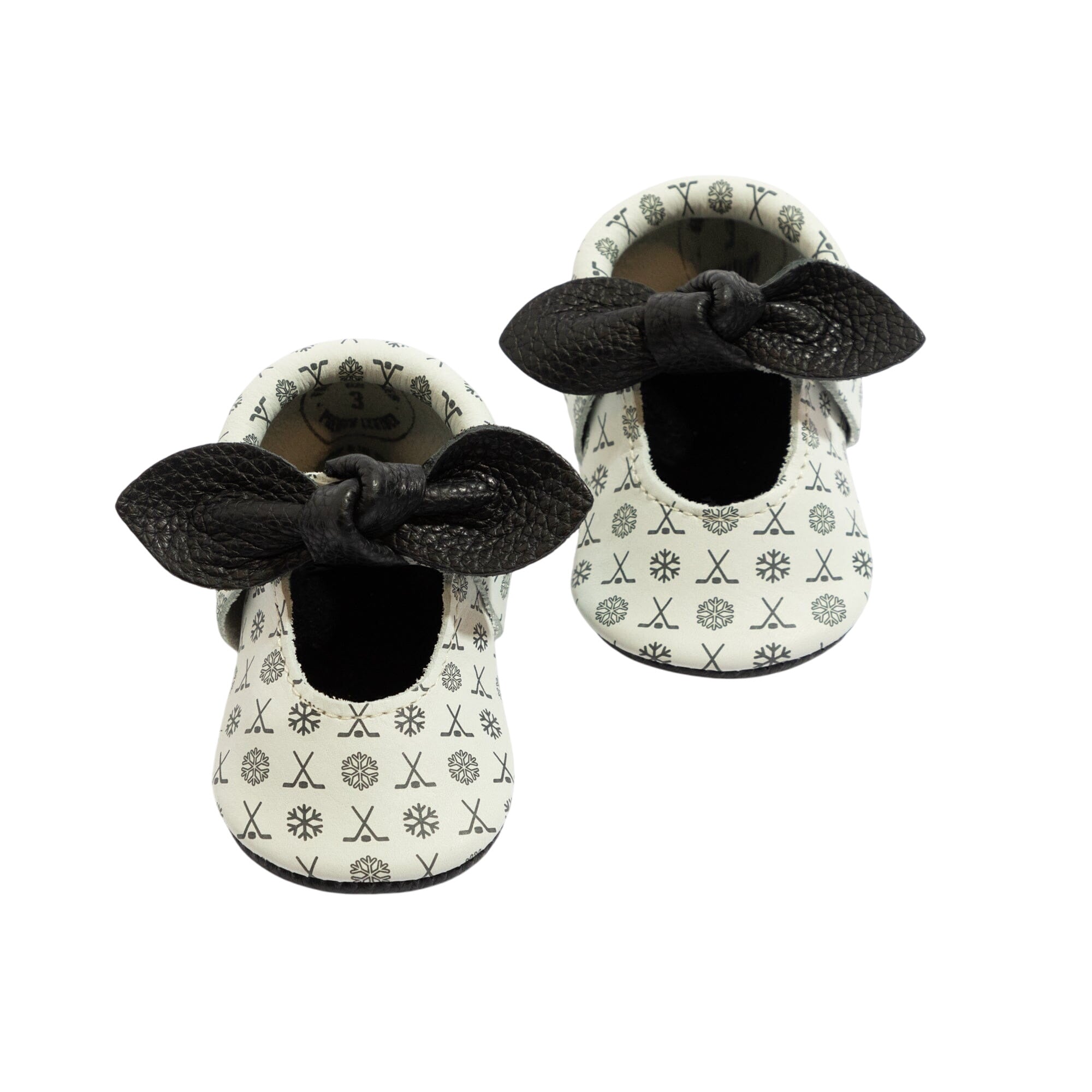 Power Play Knotted Bow Baby Shoe