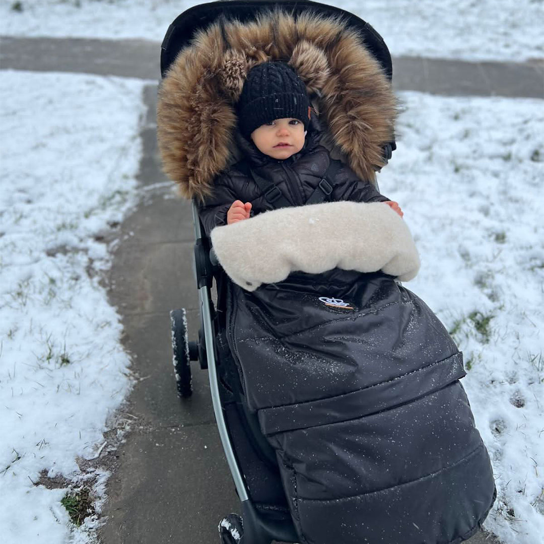 Pastel Pink Organic Premium Wool Adjustable Footmuff