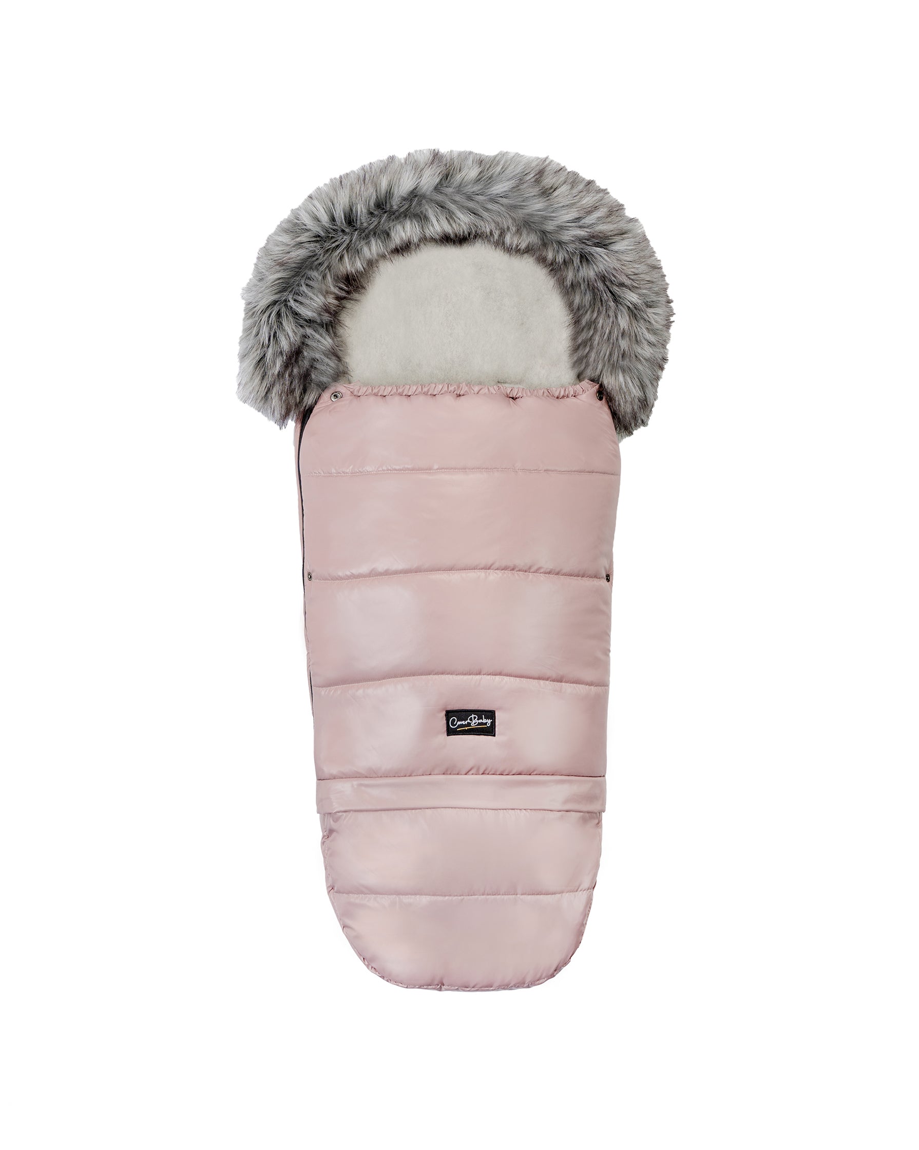 Pastel Pink Organic Premium Wool Adjustable Footmuff