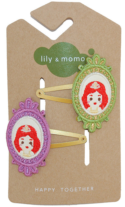 Princess Cameo Hair Clips