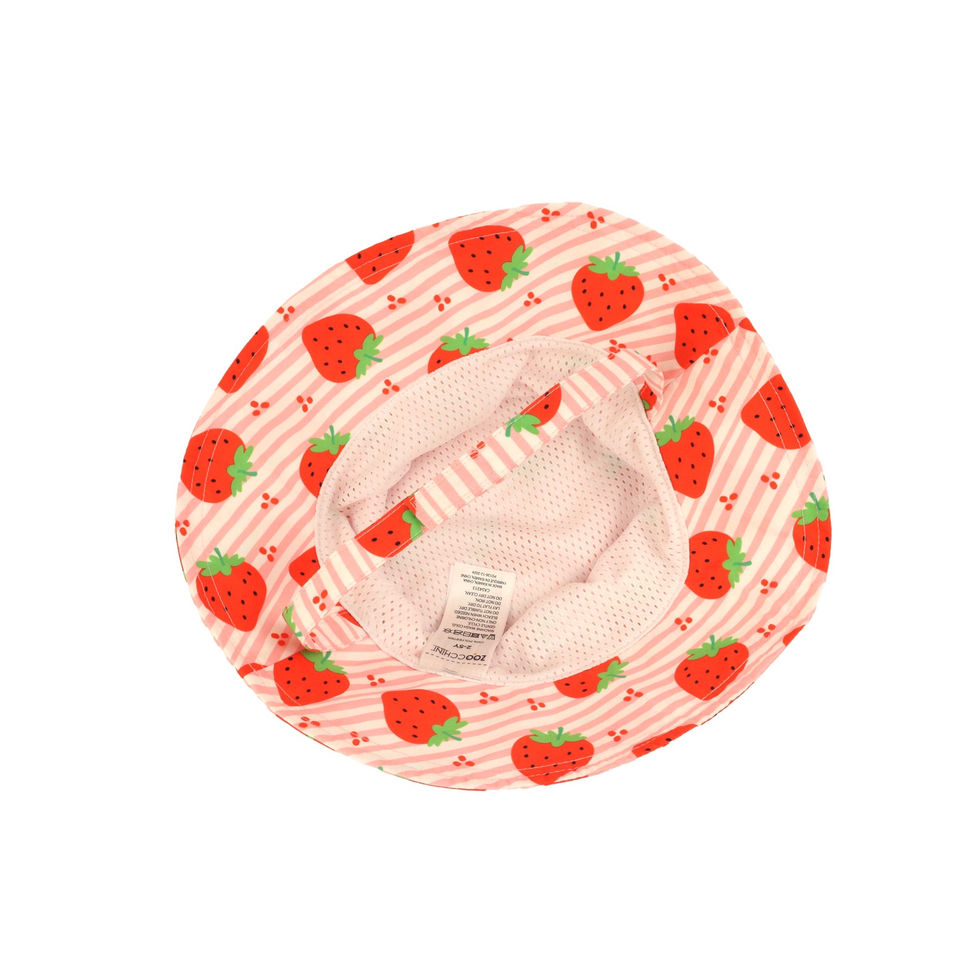 Baby/toddler Printed Bucket Sun Hat - Strawberry **pre-order (orders Will Ship In Full Early March '25)**