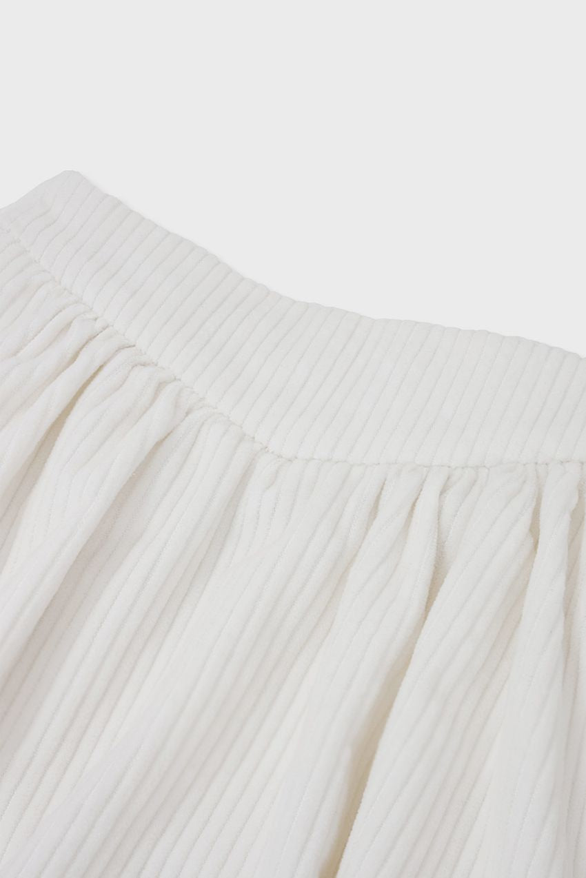 Corduroy Balloon Skirt