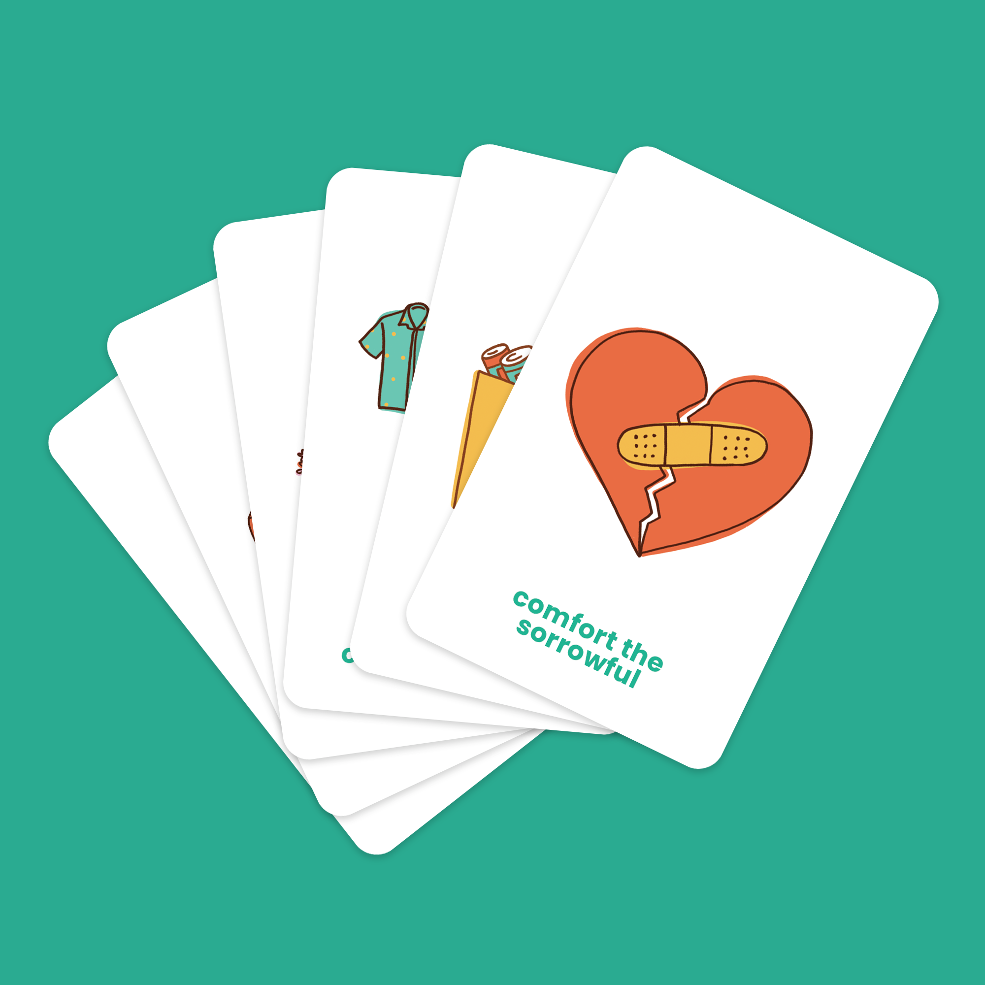 Dodge The Devil: Works Of Mercy (a Holy Twist On Old Maid!)