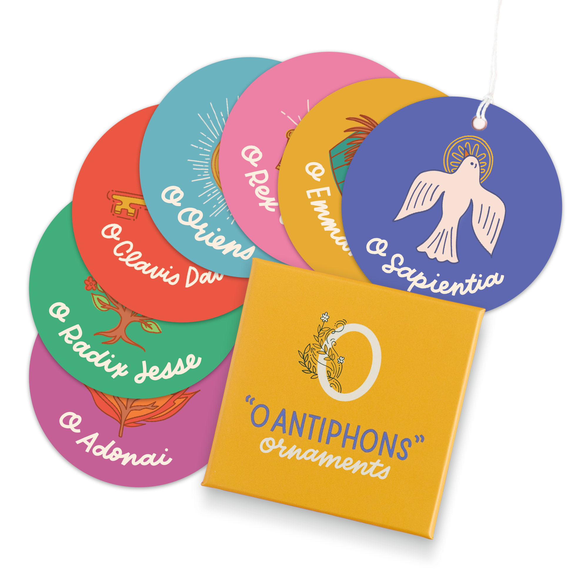 "o Antiphons" Ornaments