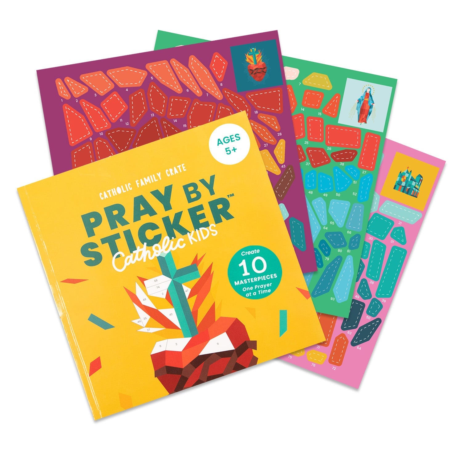 Pray By Sticker: Paint-by-number Sticker Book