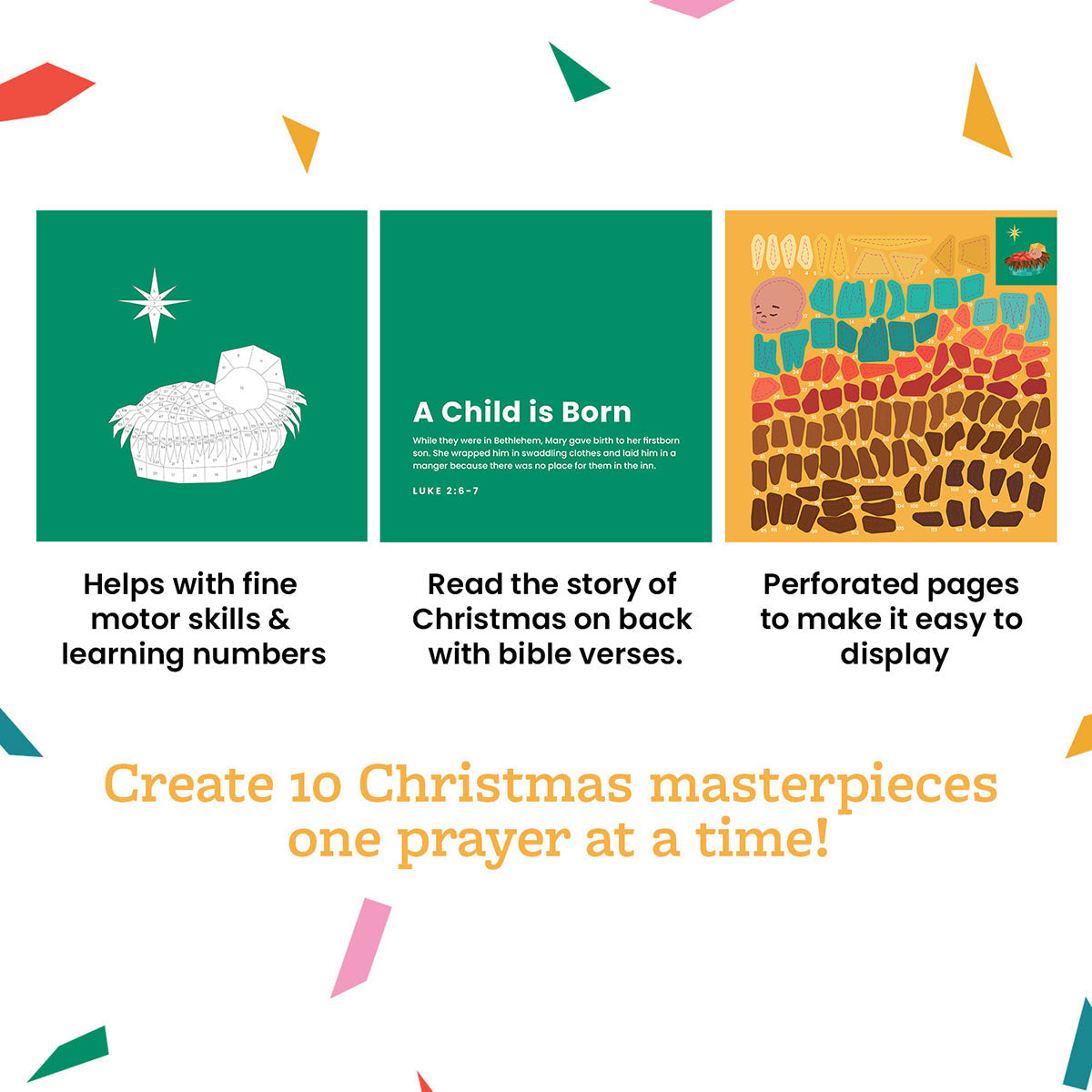 Pray By Sticker: Christmas Sticker Book