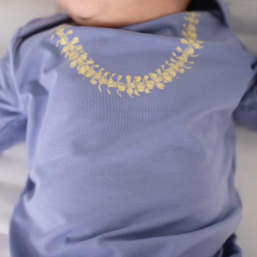 Lei Pua Kenikeni Bamboo Layette Gown