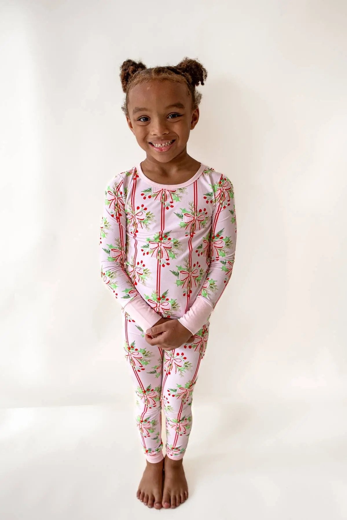 Christmas Bows Pajama Set