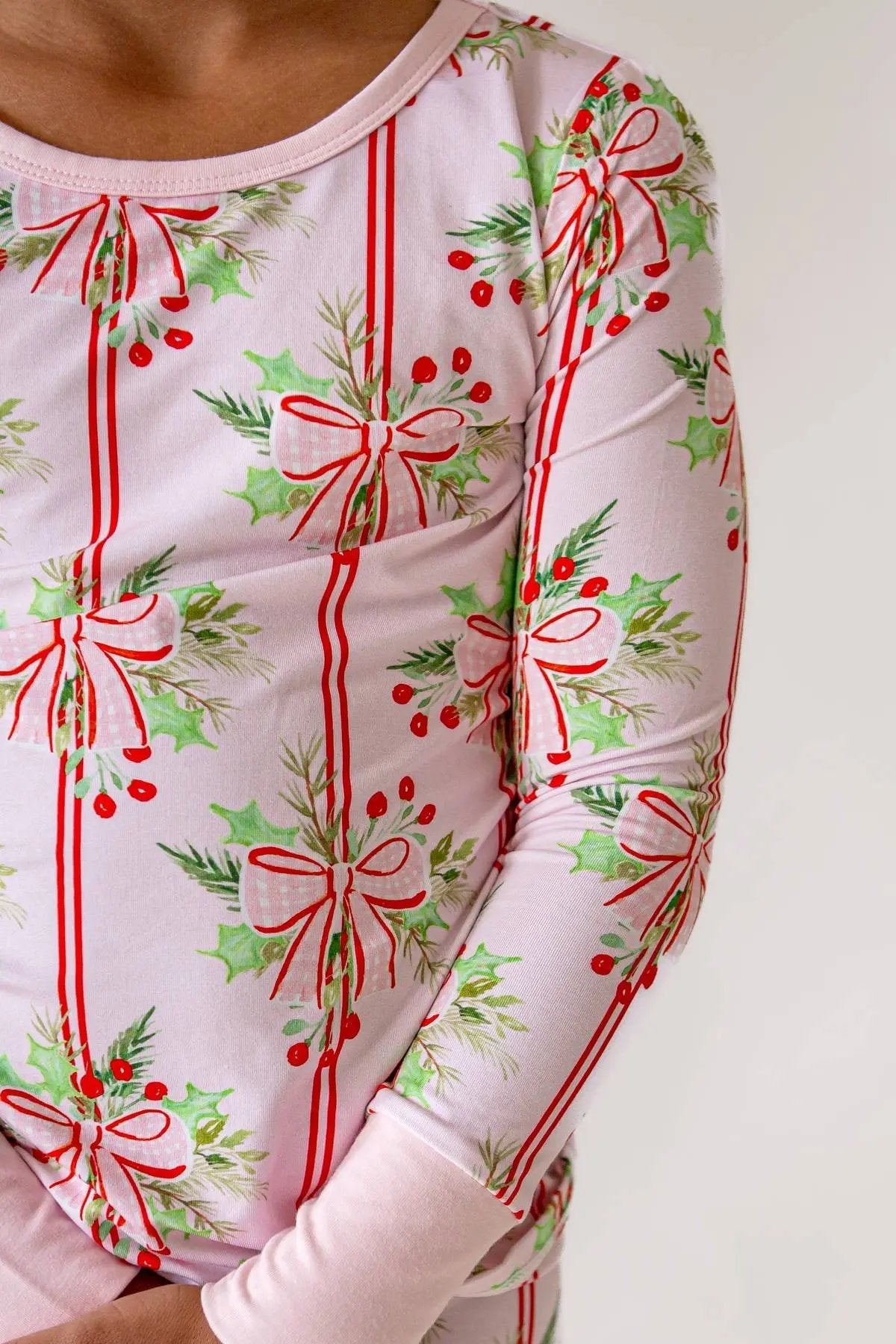 Christmas Bows Pajama Set