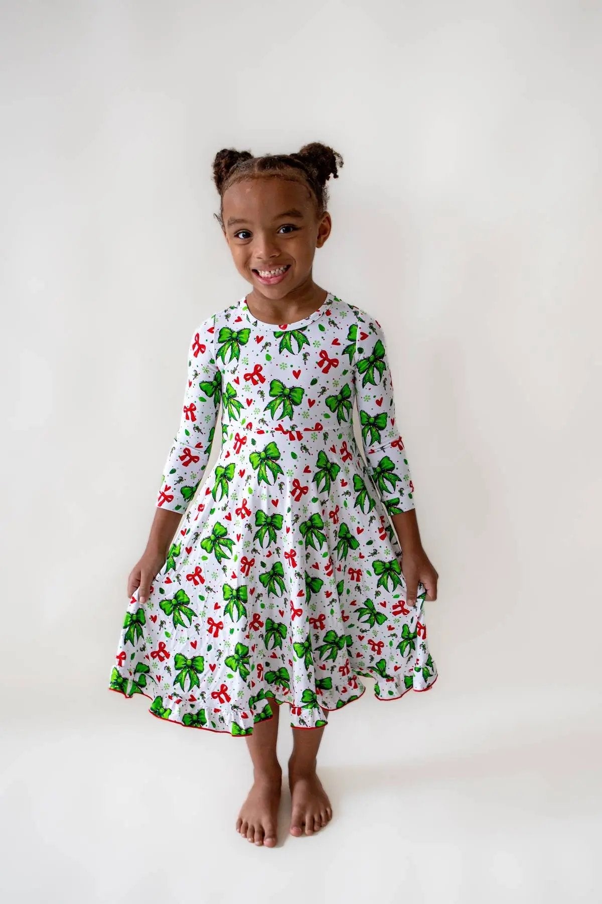 Mean One Bows Twirl Dress
