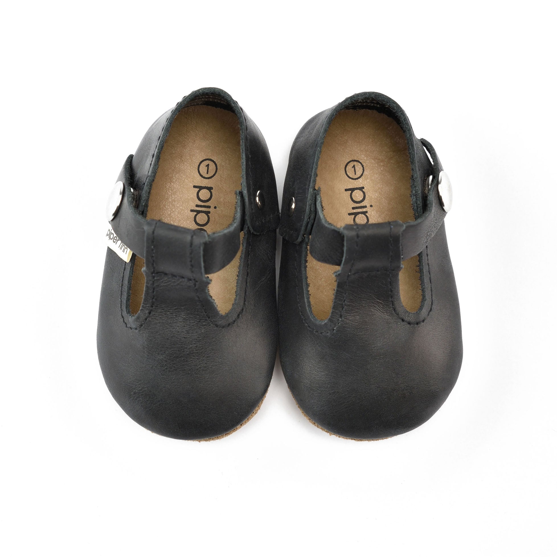 Black - T-strap Mary Jane - Soft Sole