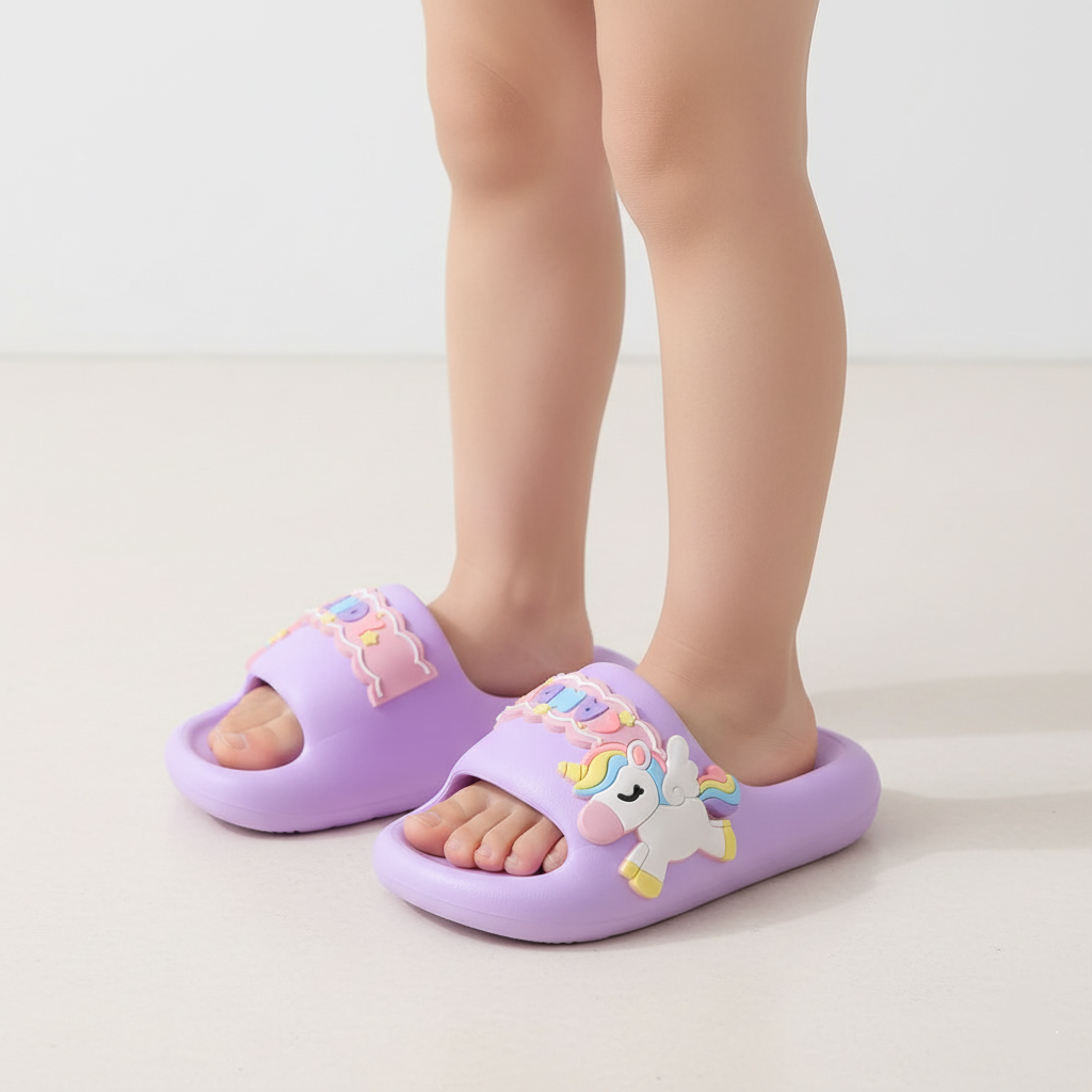 Unicorn Rainbow Slippers Ultra Soft Eva Ages 0-3 Years