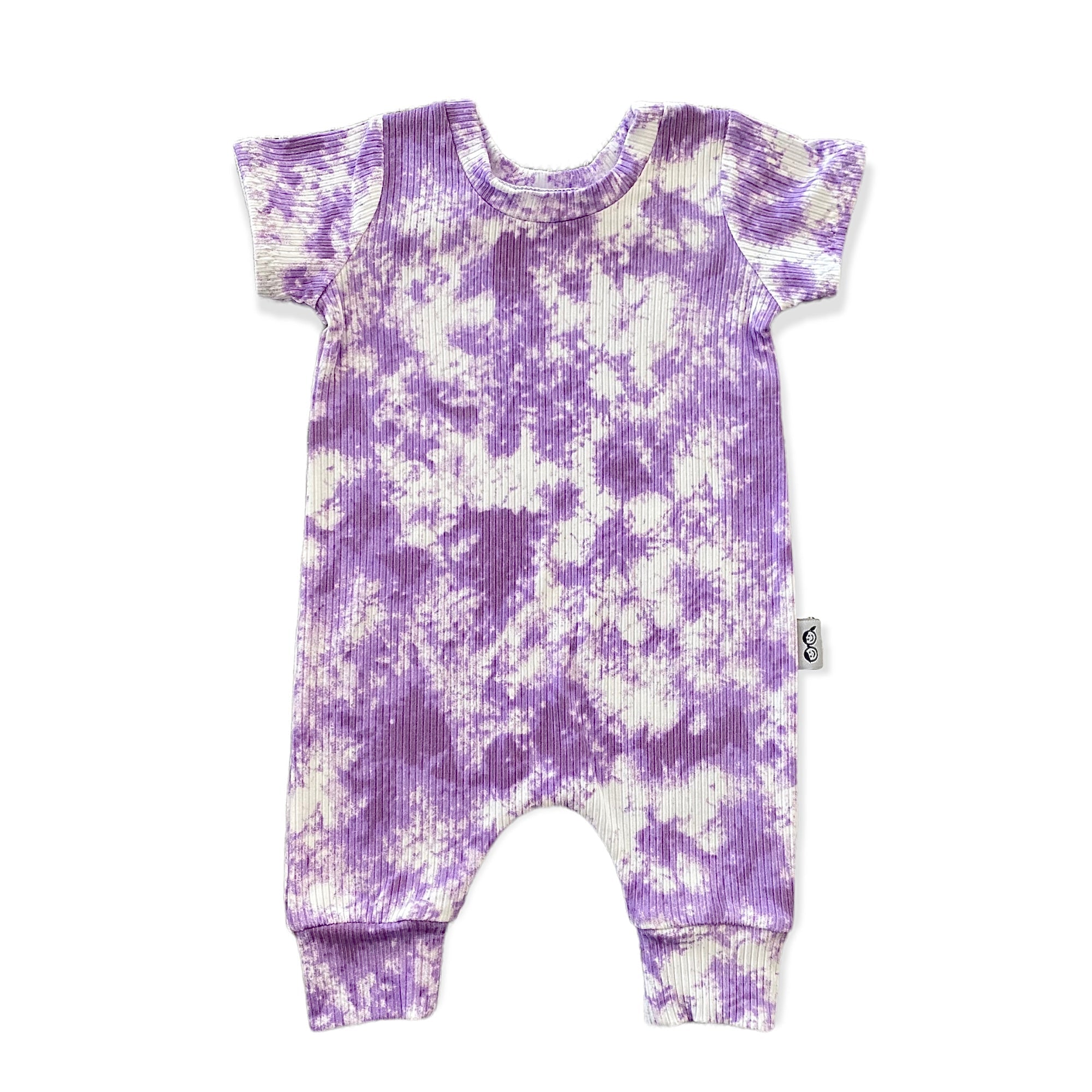 Purple Tie Dye Harem Romper