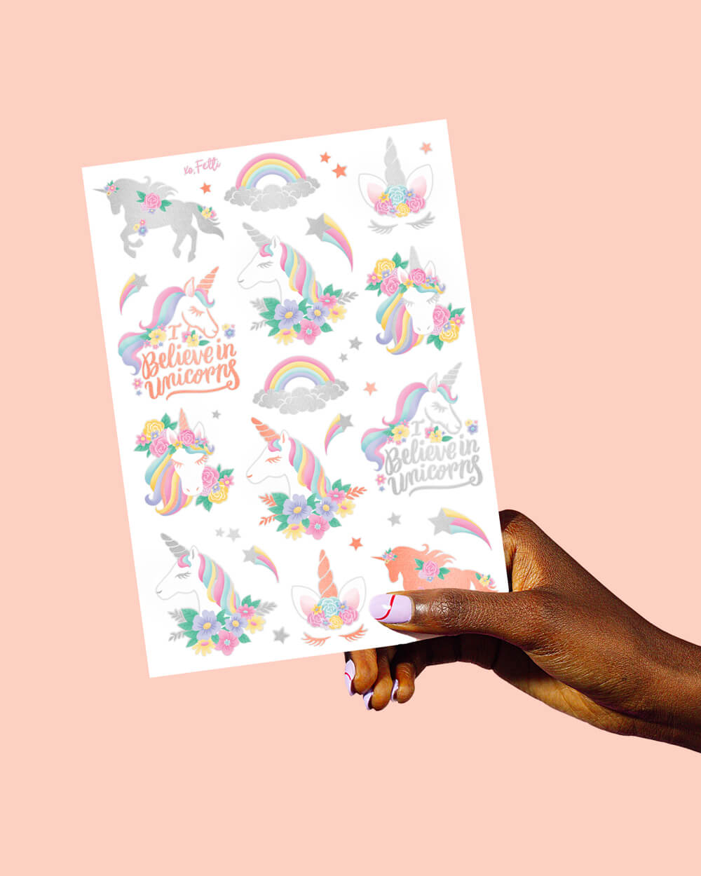 Unicorn 🦄 Tats - 52 Foil Temporary Tattoos