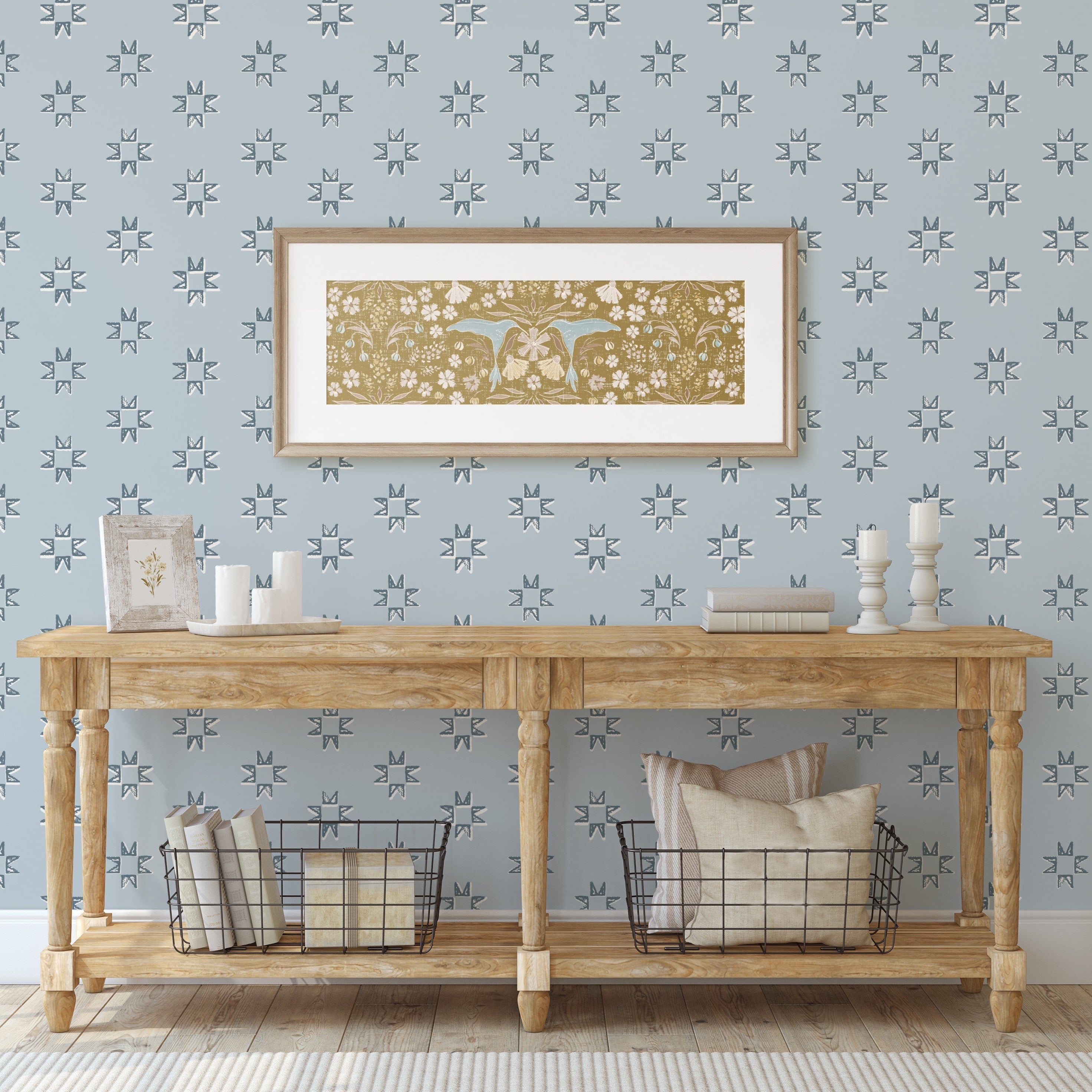 Iris Wallpaper By Melissa Johnson Design