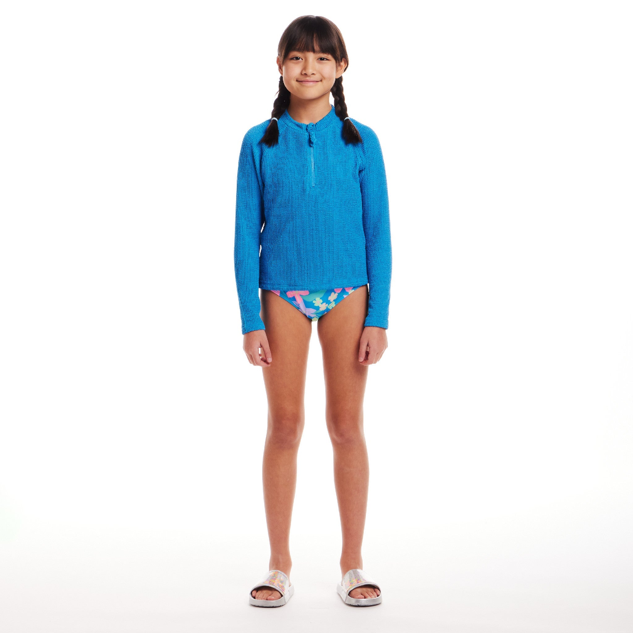 Kids (7-16) Long Sleeve Rashguard | Bright Blue