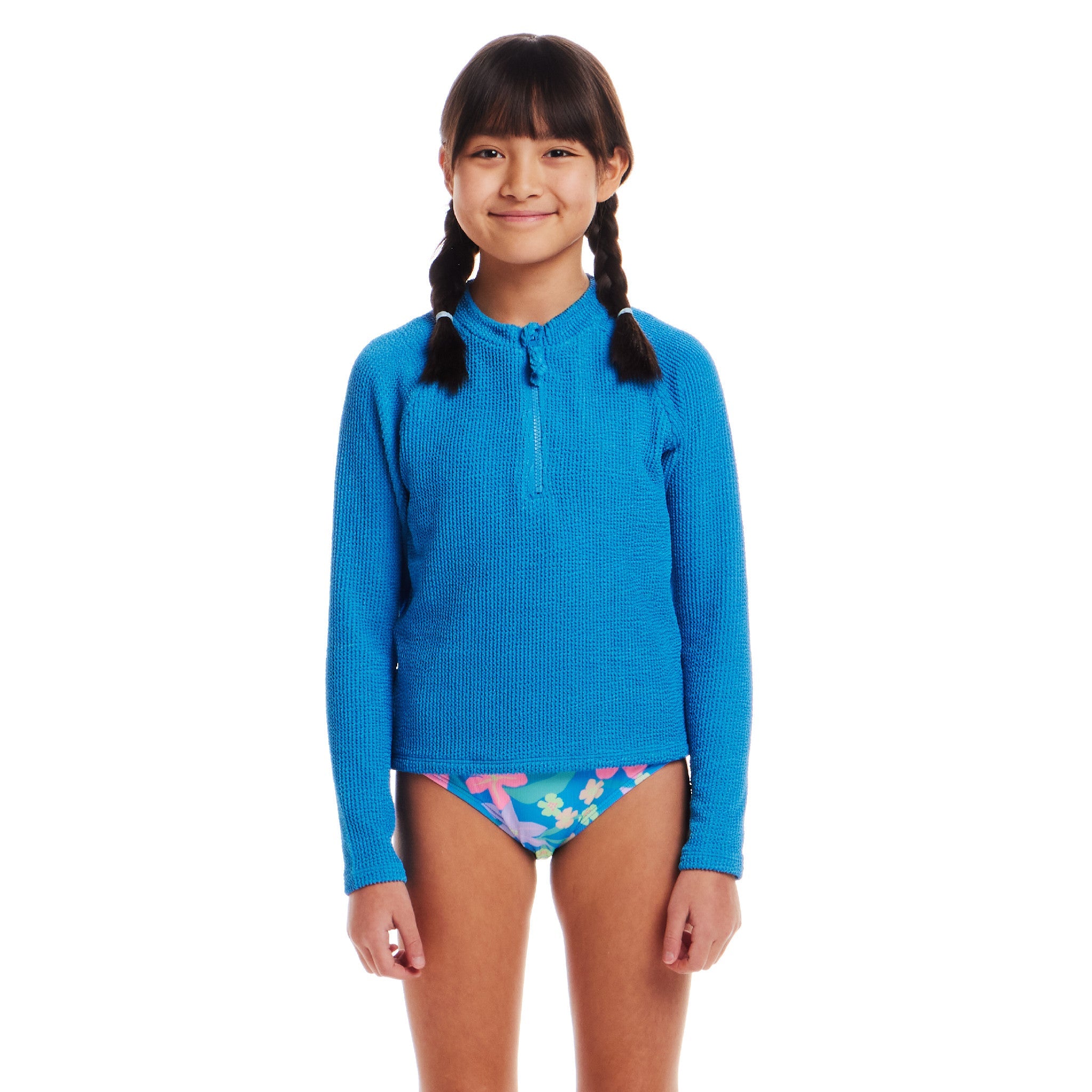 Kids (7-16) Long Sleeve Rashguard | Bright Blue
