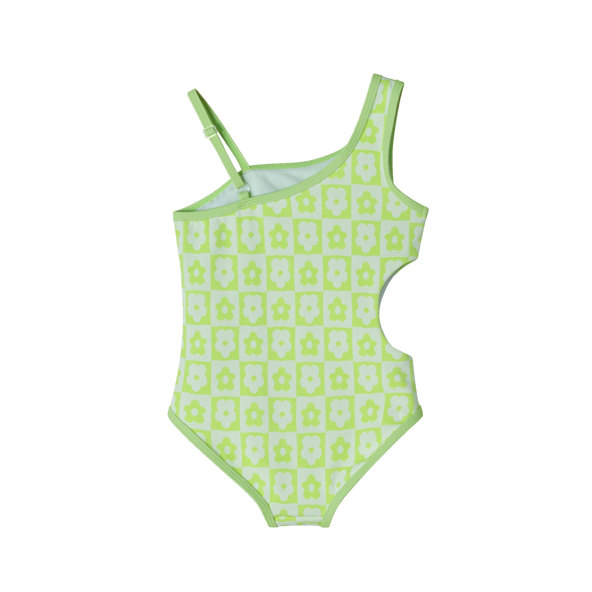 Kids (2-6x) One-piece Swimsuit | Green Floral
