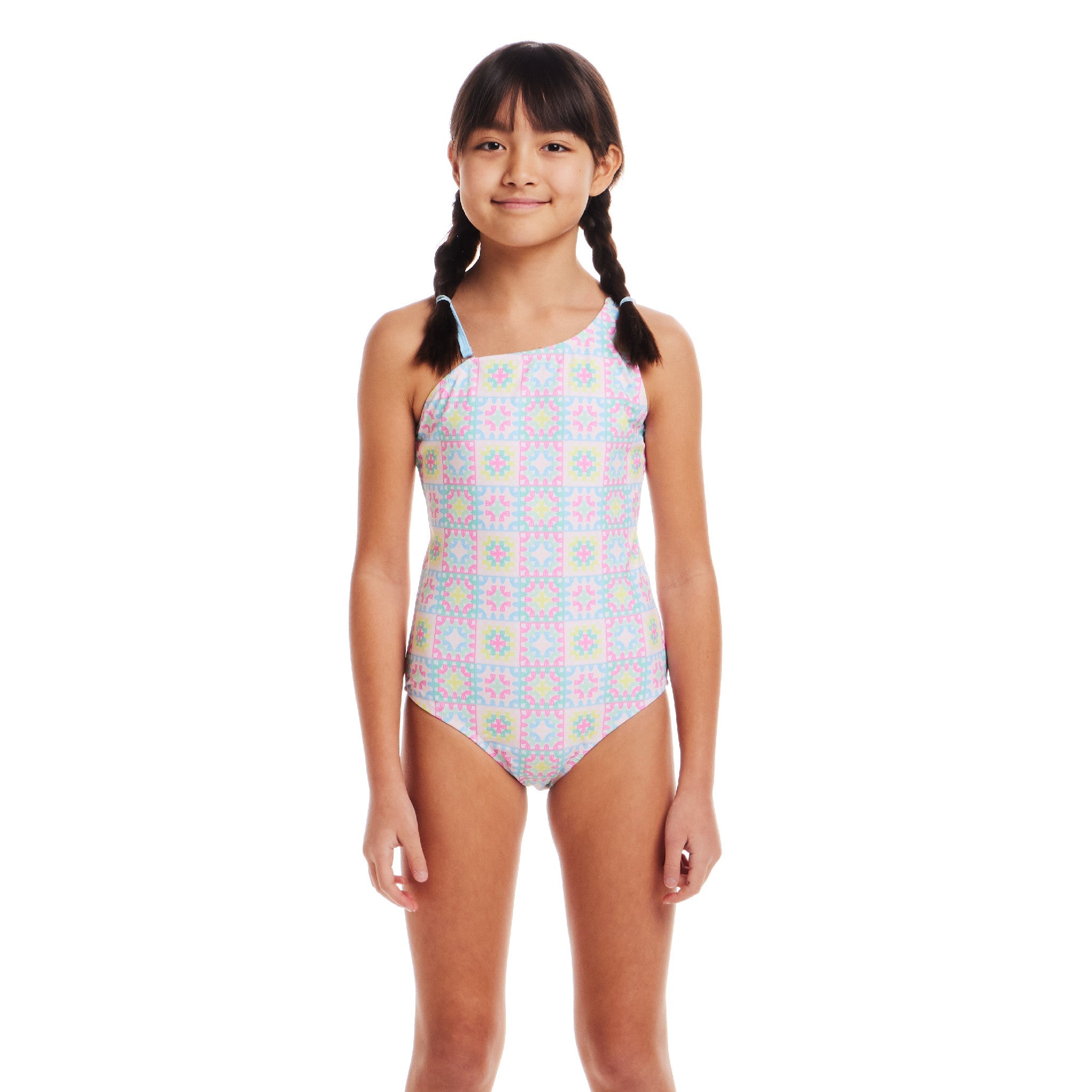 Kids (7-16) One-piece Swimsuit | Crochet Look