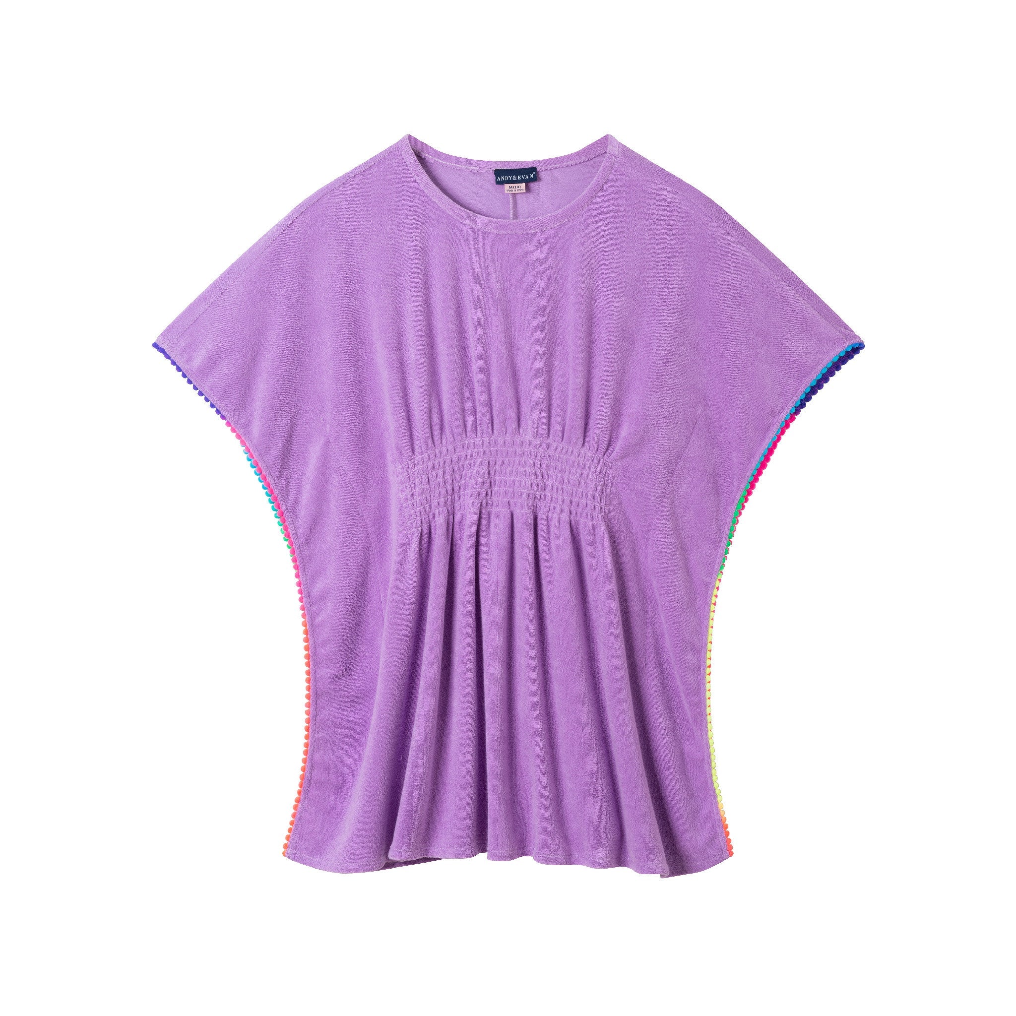 Kids (7-16) Woven Caftan Cover-up | Purple