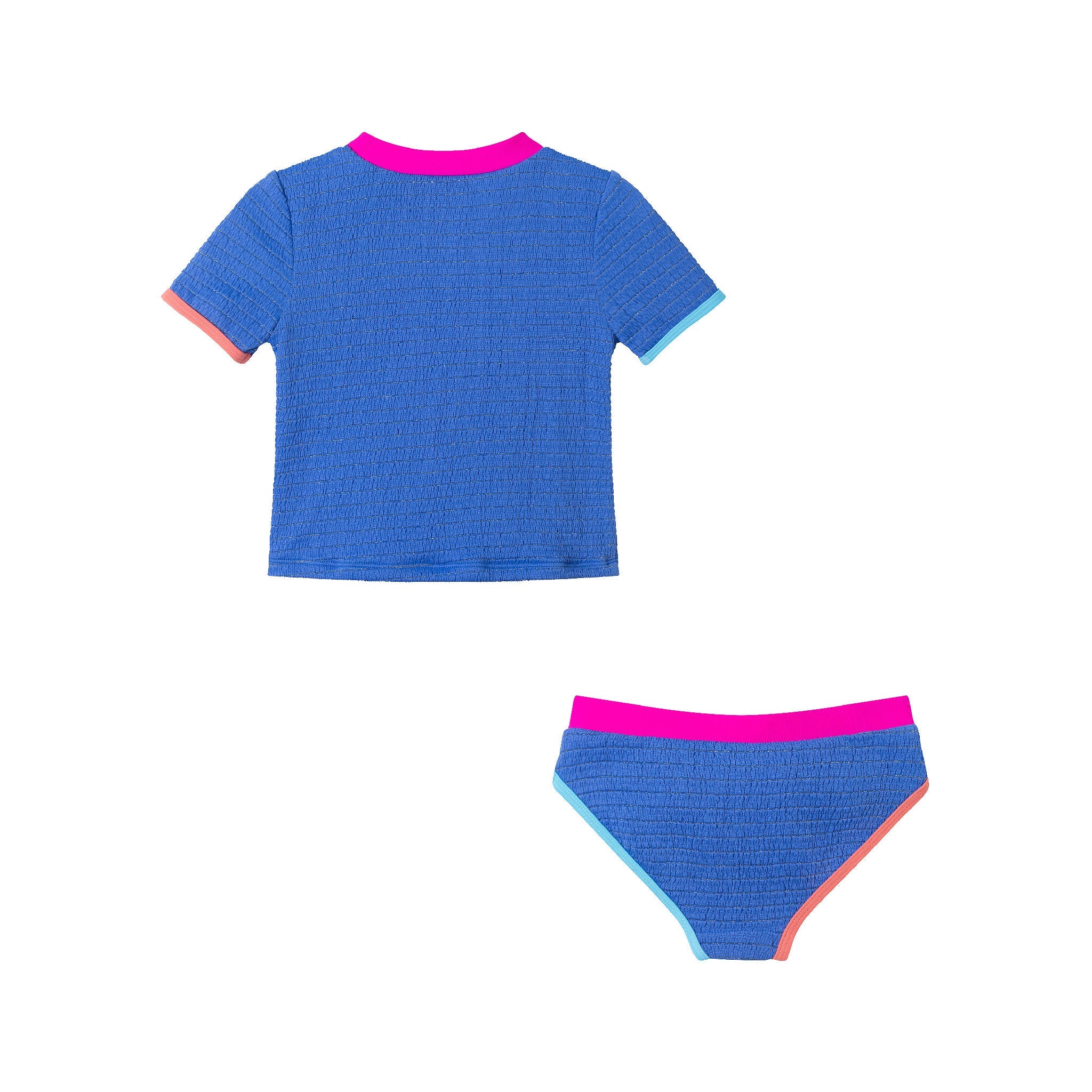 Kids (2-6x) Short Sleeve Rashguard Set | Cobalt Blue
