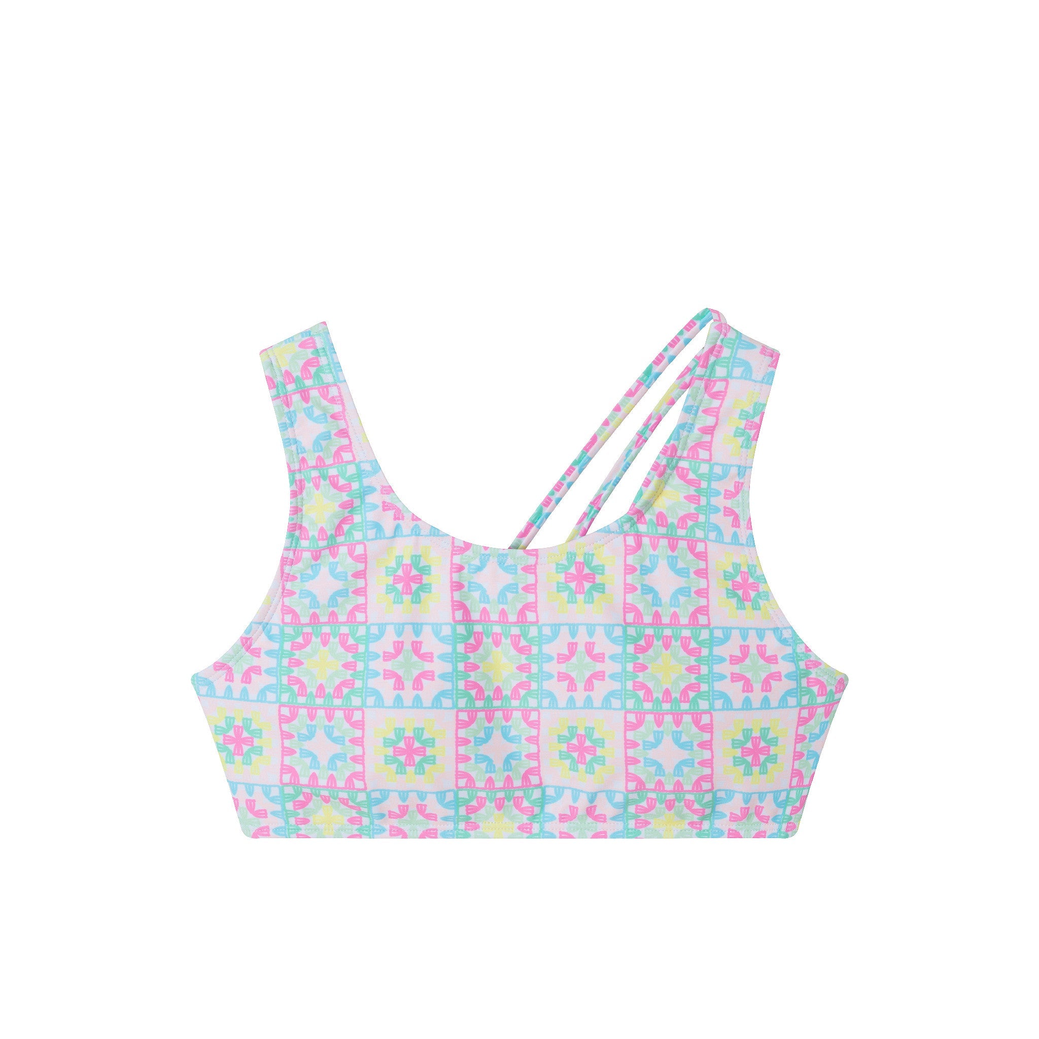 Kids (7-16) Two Piece Swimsuit | Multicolor Crochet