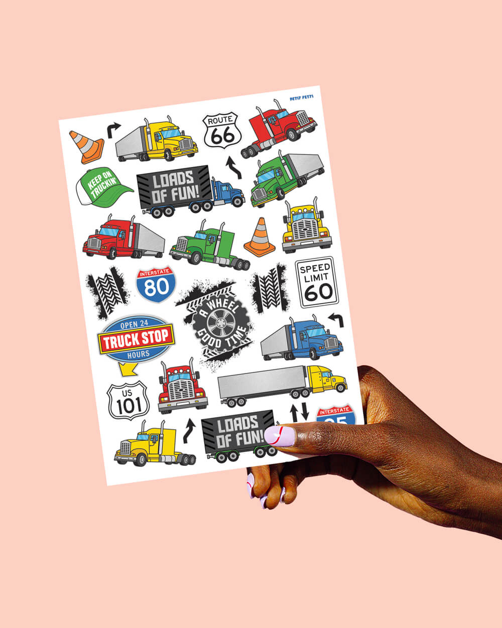 Trucker Tats - 42 Foil Temporary Tattoos