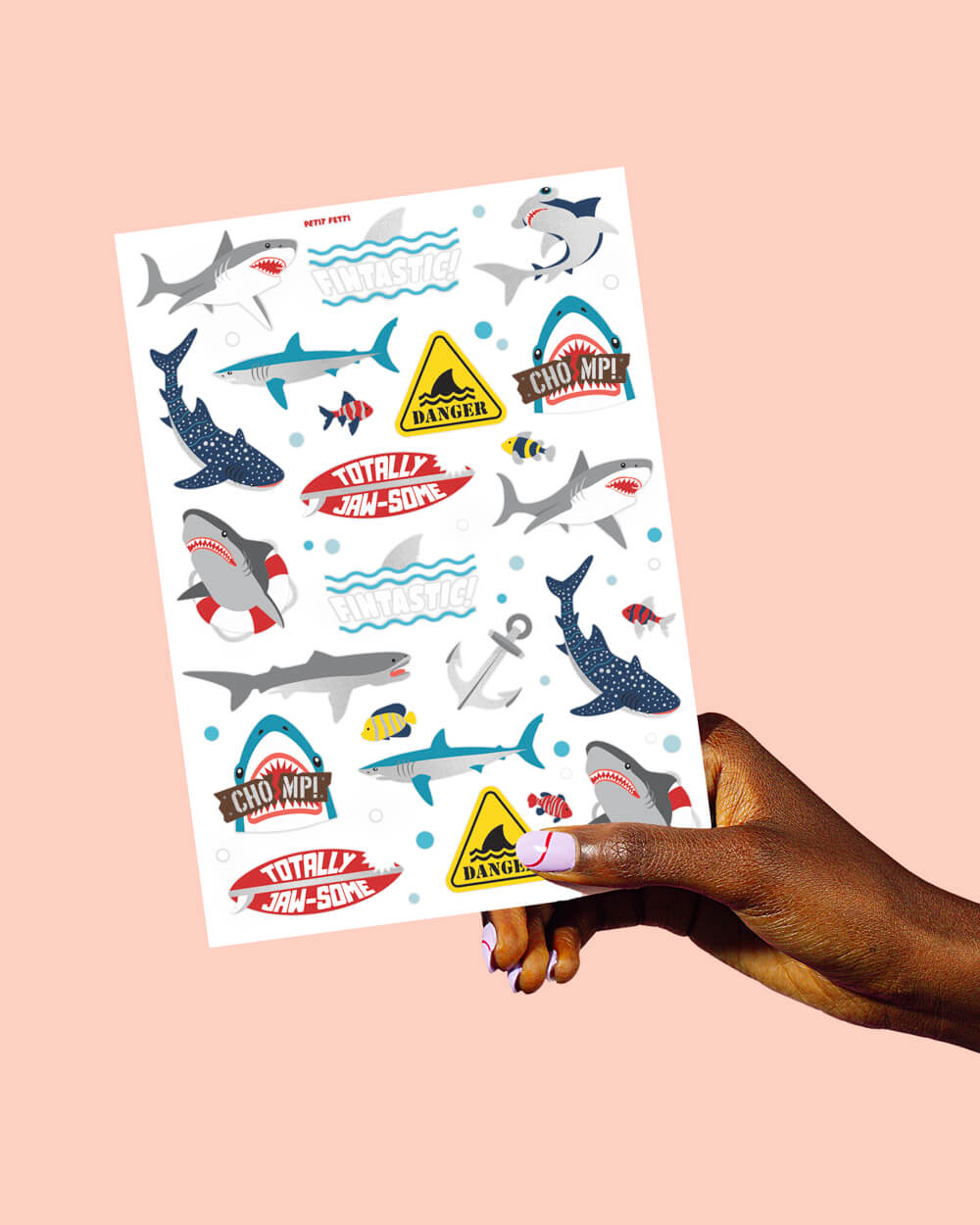 Shark Tats - 38 Foil Temporary Tattoos