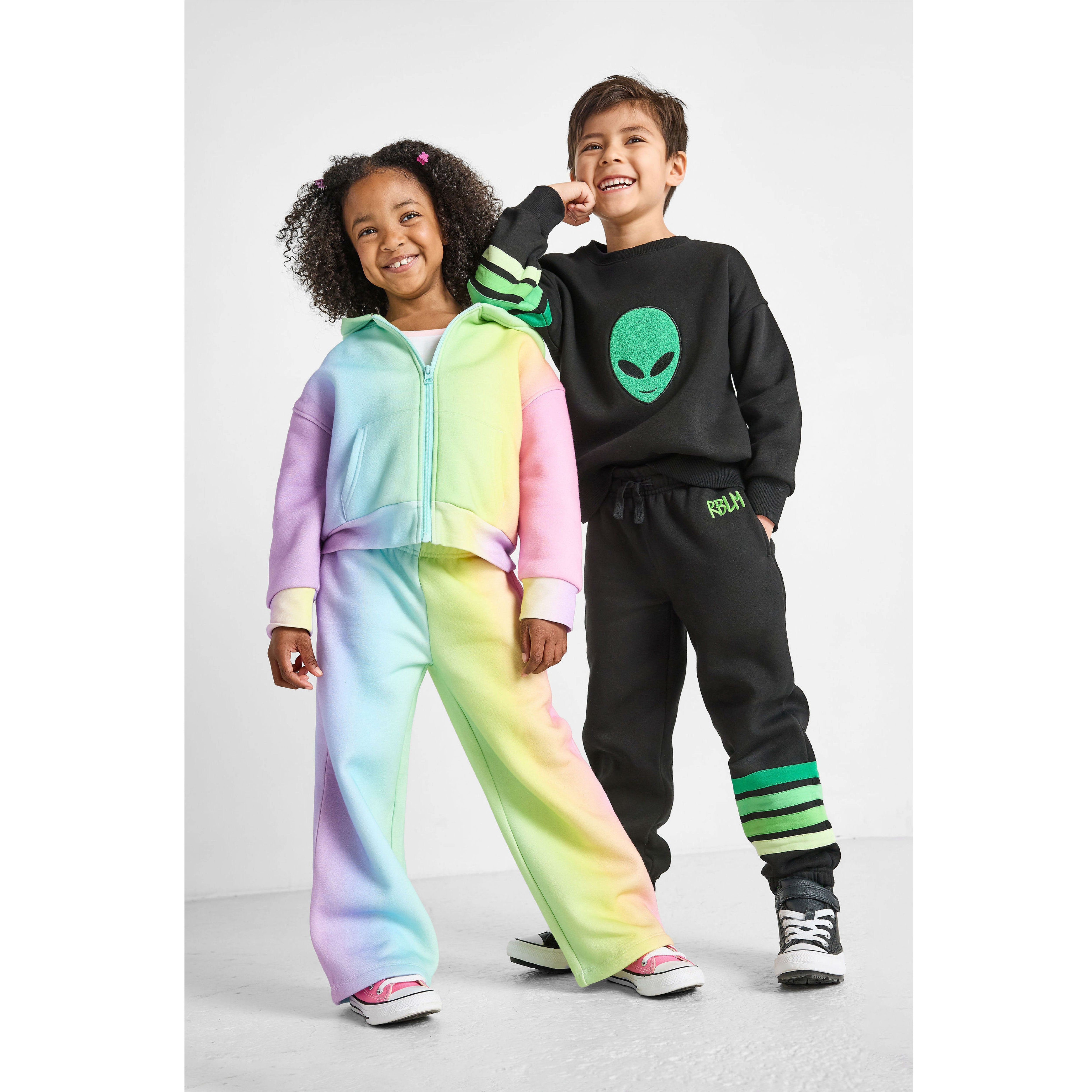 Green Striped Joggers