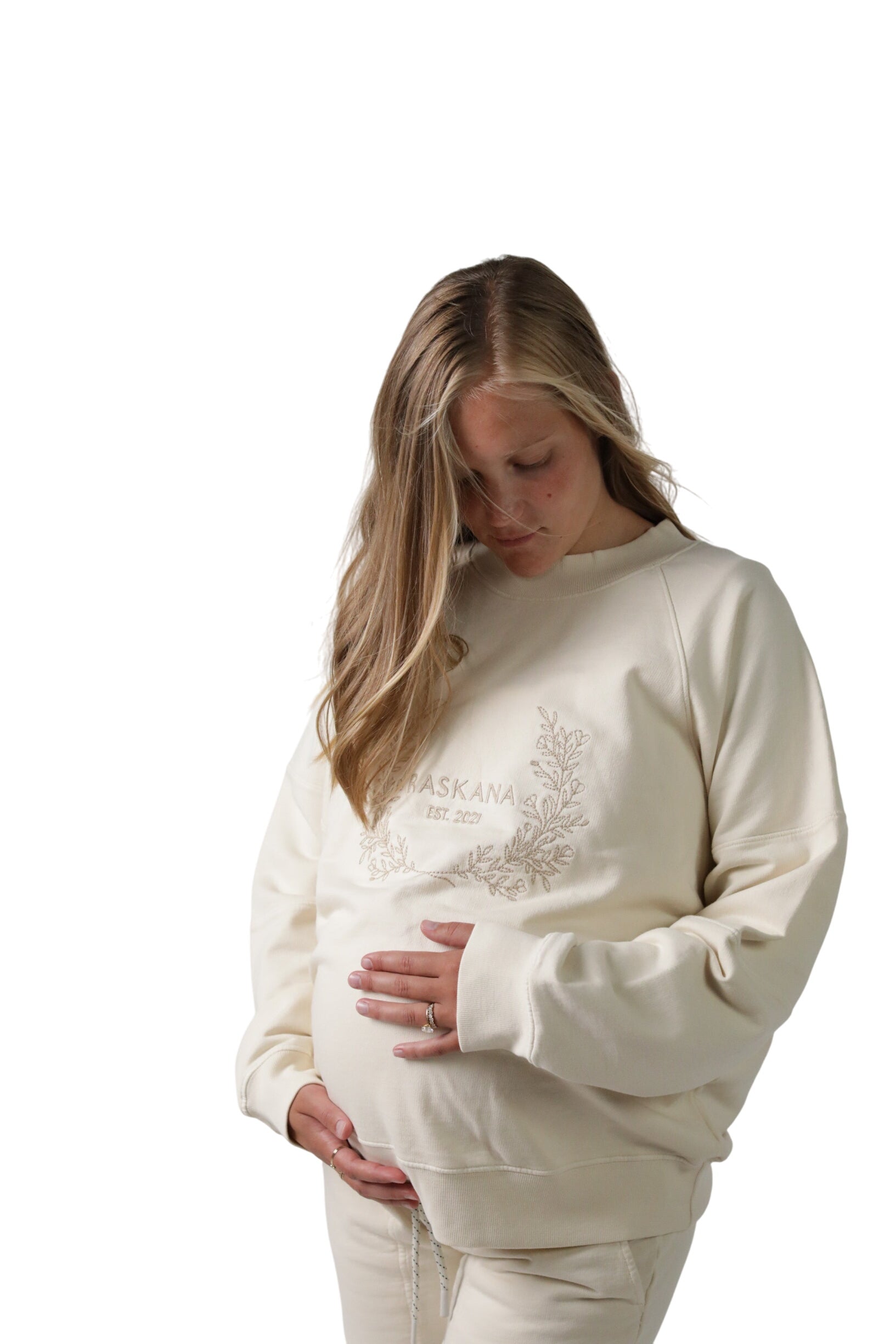 Elle || Organic Cotton Maternity Crew Neck Pullover