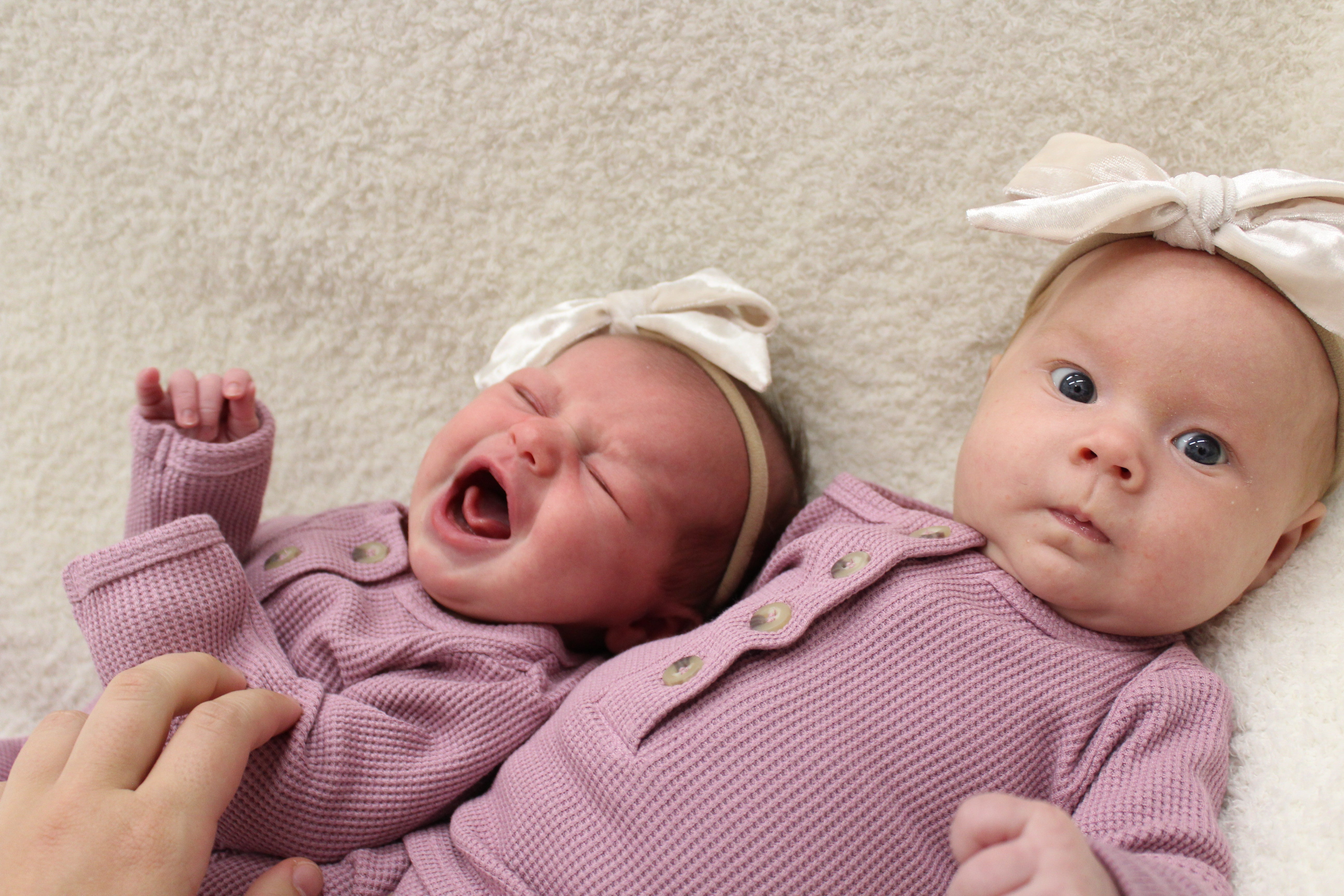 Beatrice || Thermal Infant Long Sleeve Henley Top And Bottom Set