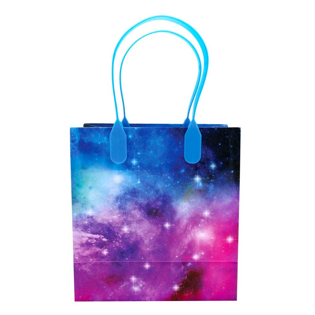 Galaxy Outer Space Party Favor Bags Treat Bags - Set Of 6 Or 12