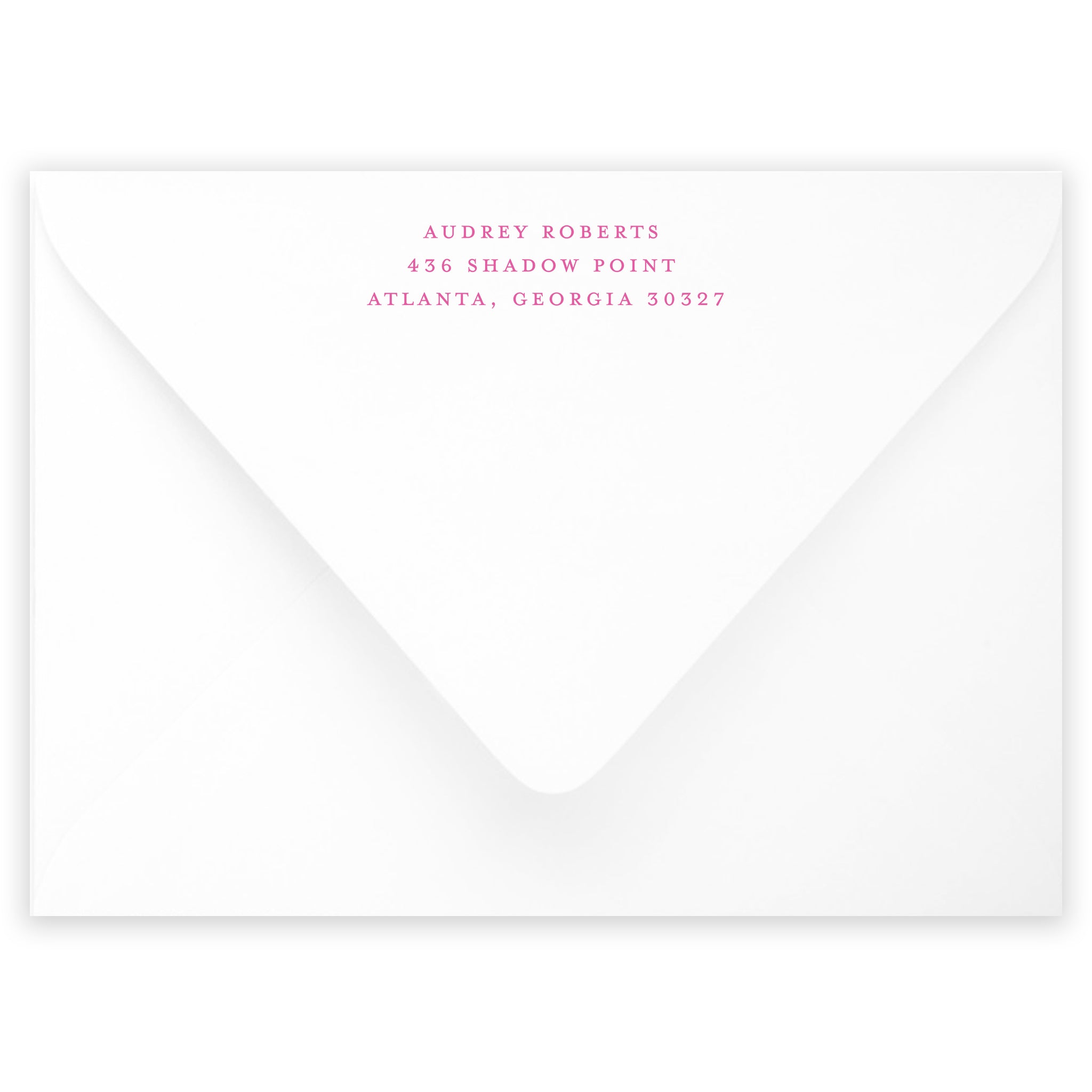 Shadow Monogram Notecard