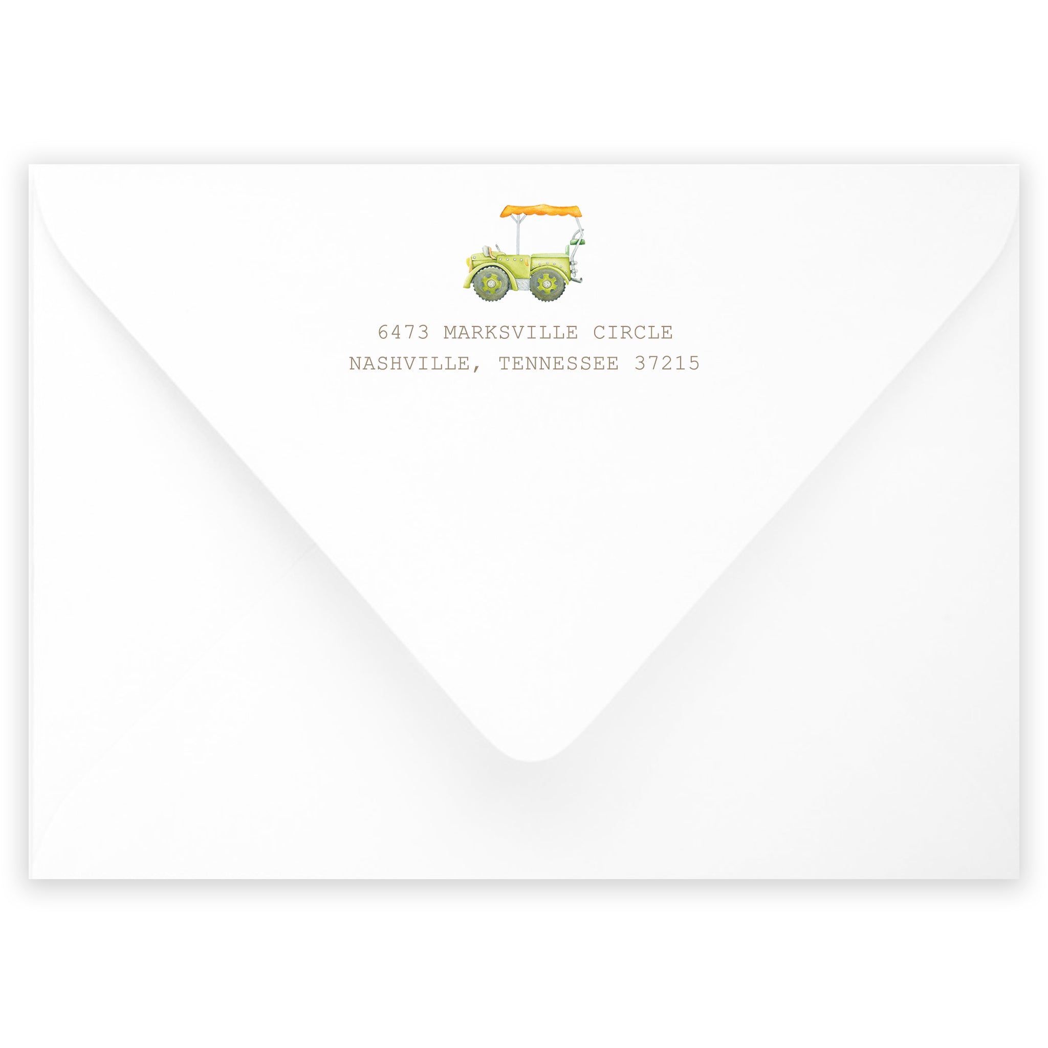 Safari Personalized Notecard